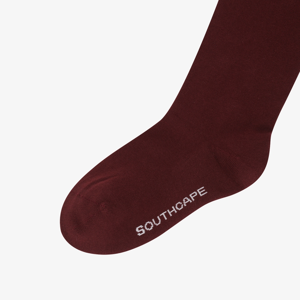 여성 사우스크로스 로고 니삭스_와인