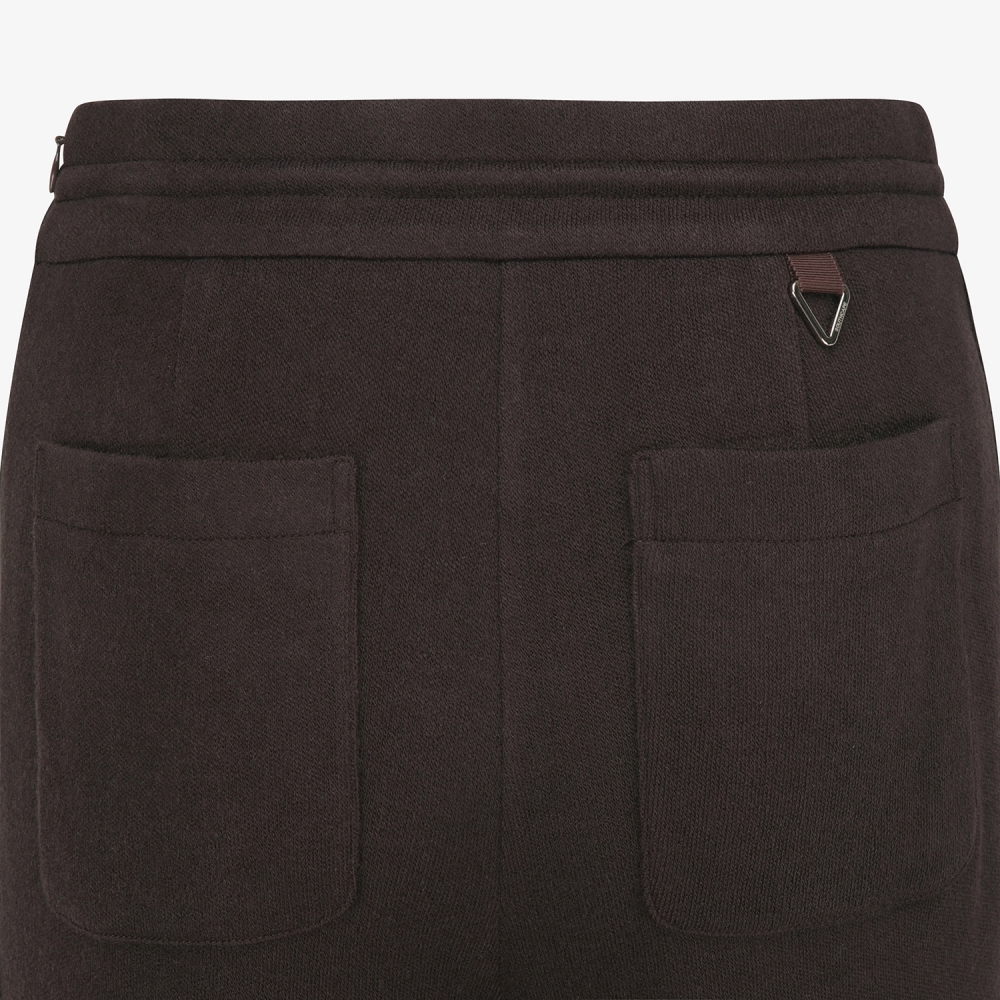 여성 사우스크로스 배색 라인 팬츠_브라운