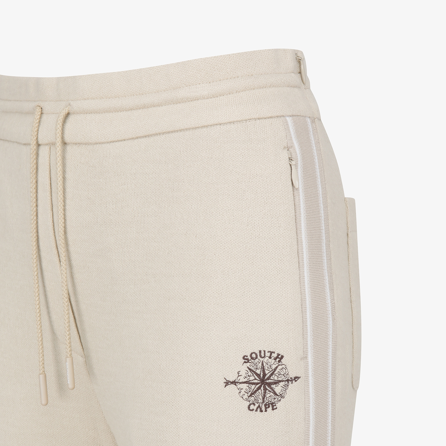 여성 사우스크로스 배색 라인 팬츠_라이트 베이지