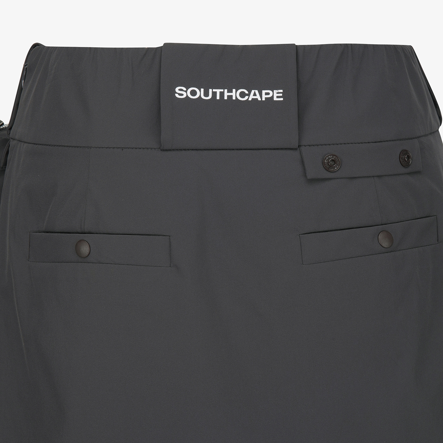 사우스케이프 여성 포켓 플리츠 큐롯 팬츠_다크 그레이