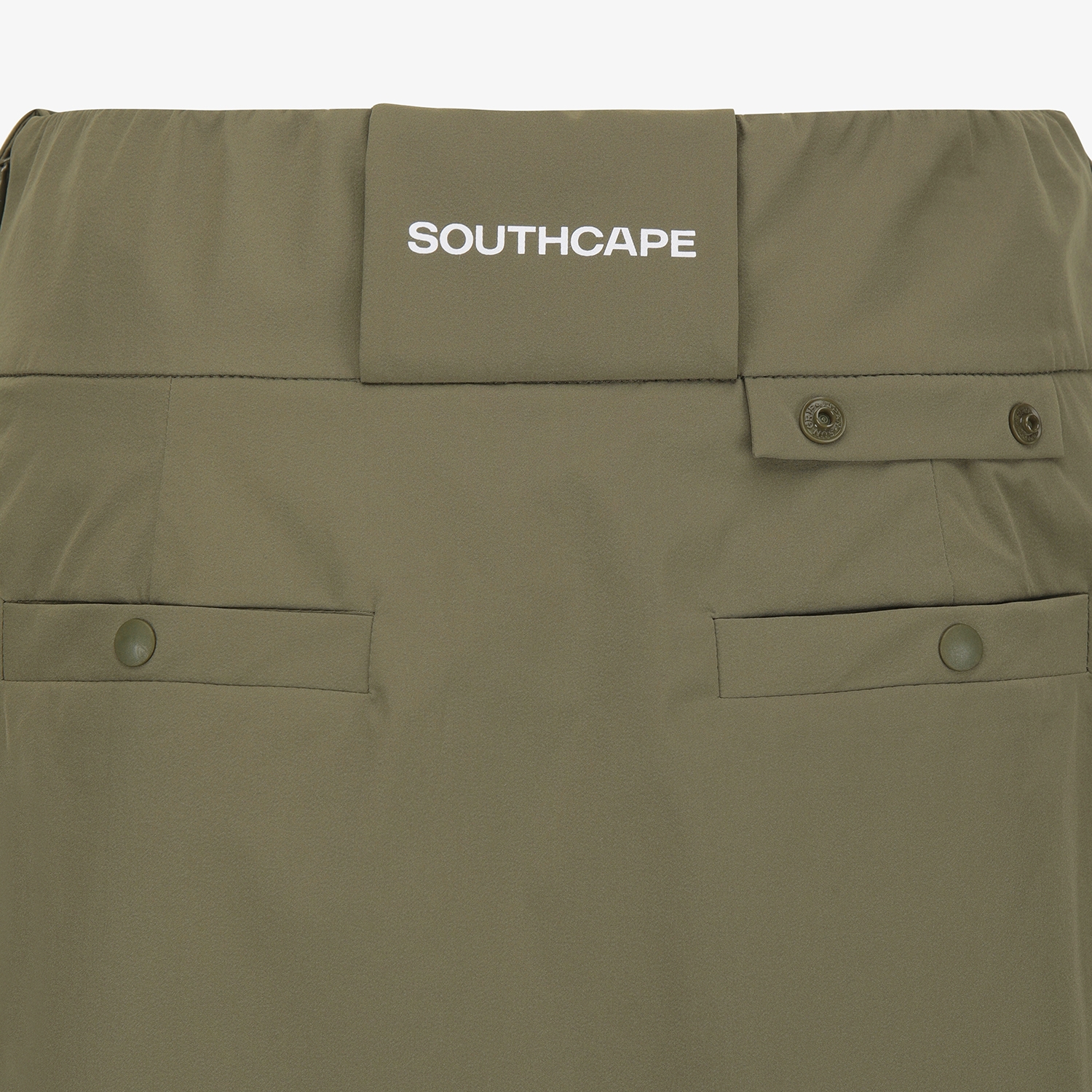사우스케이프 여성 포켓 플리츠 큐롯 팬츠_카키