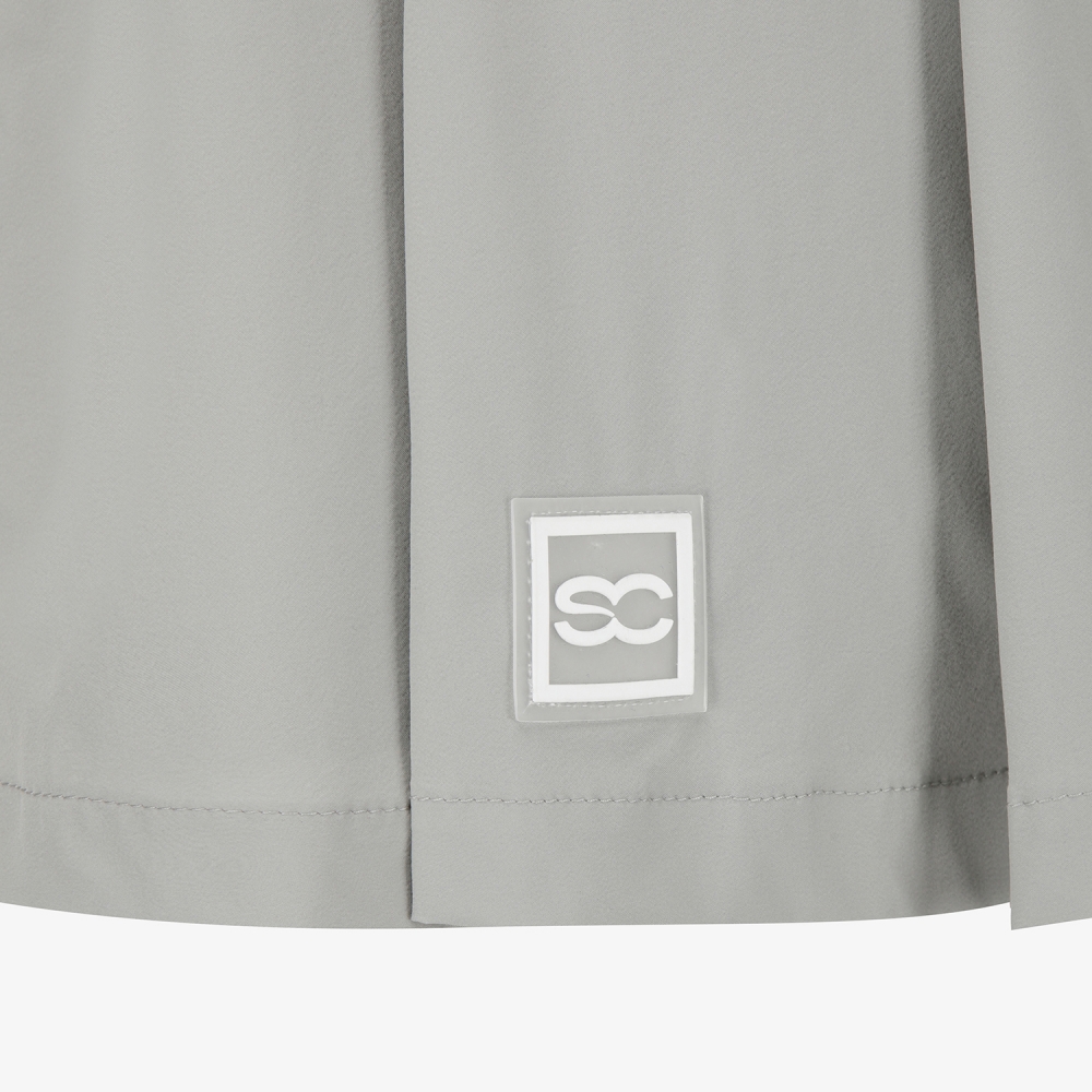 사우스케이프 여성 포켓 플리츠 큐롯 팬츠_라이트 그레이