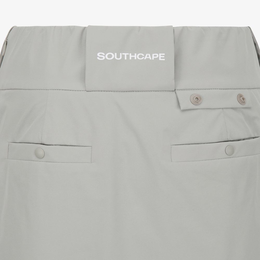 사우스케이프 여성 포켓 플리츠 큐롯 팬츠_라이트 그레이