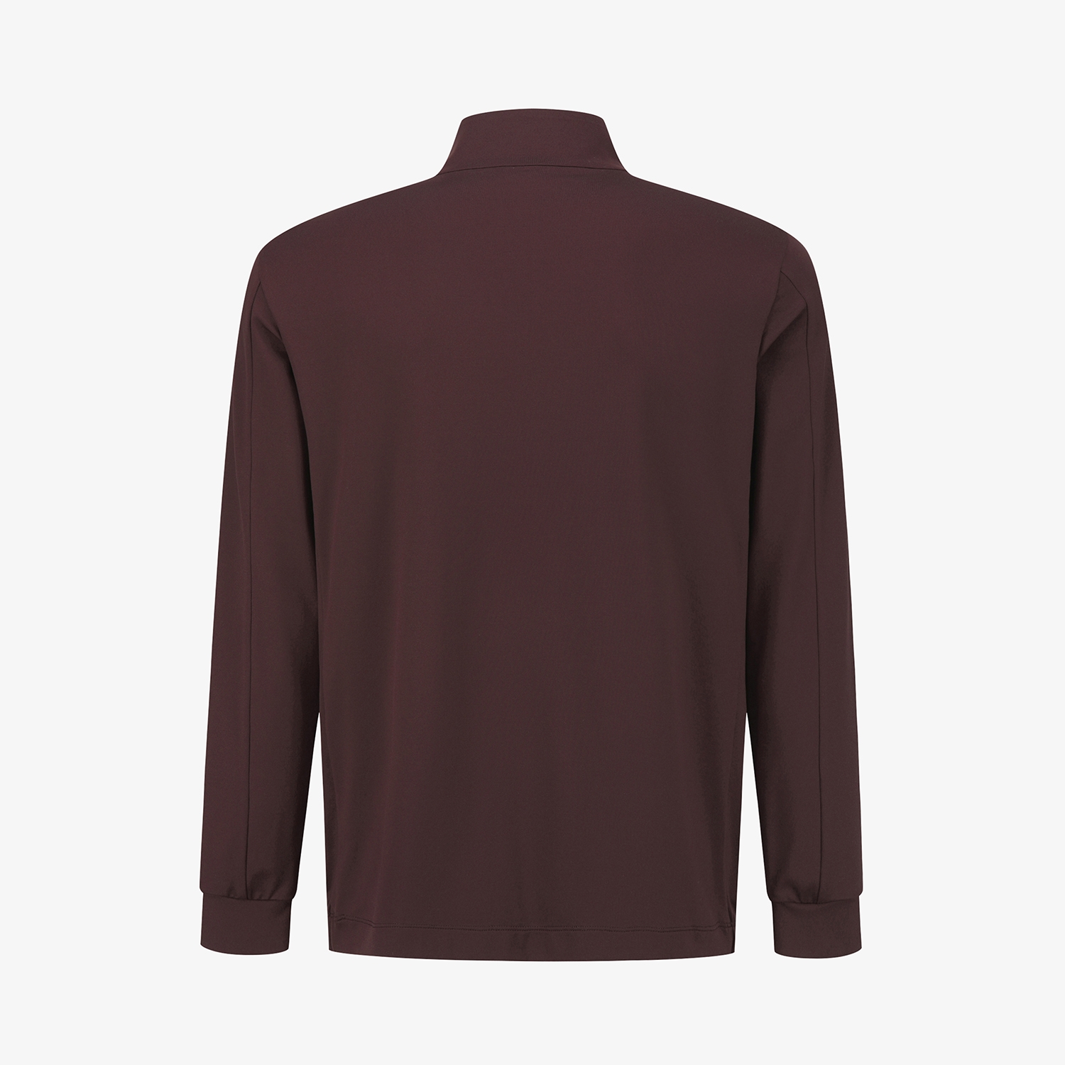 사우스케이프 남성 선라이즈 하우스 와펜 하프넥 집업 티셔츠_와인