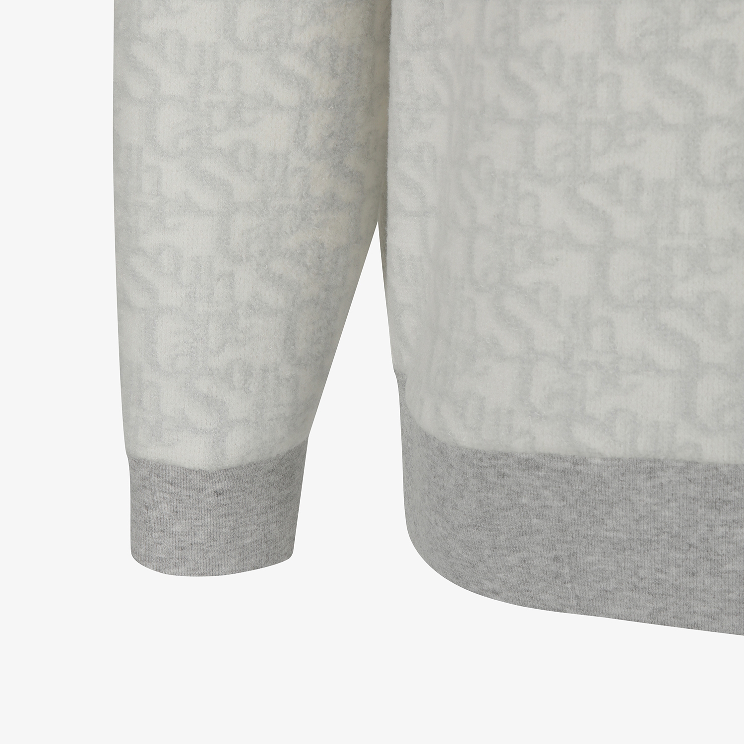 사우스케이프 남성 로고플로우 패턴 하이넥 스웨트 셔츠_라이트 그레이