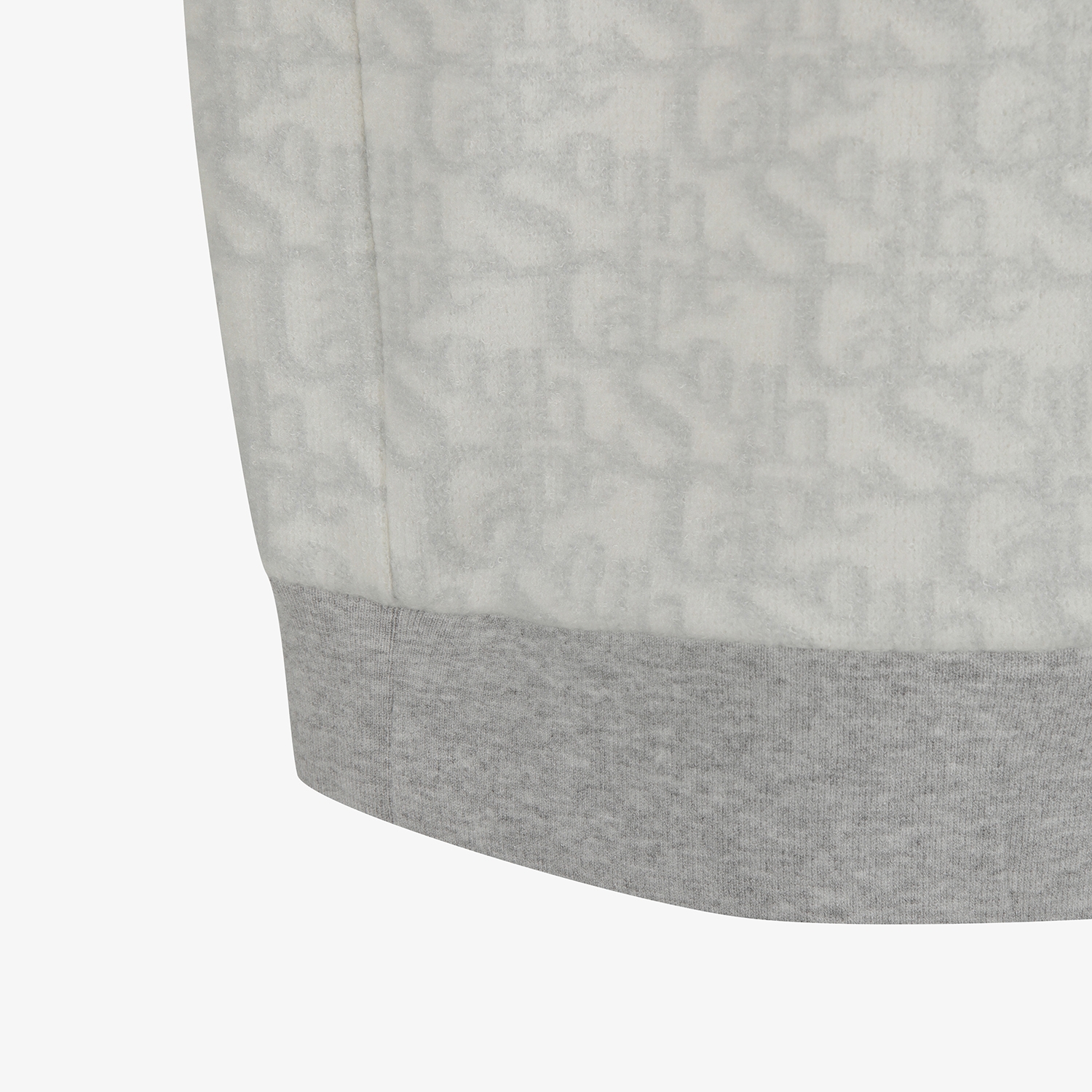 사우스케이프 남성 로고플로우 패턴 하이넥 스웨트 셔츠_라이트 그레이