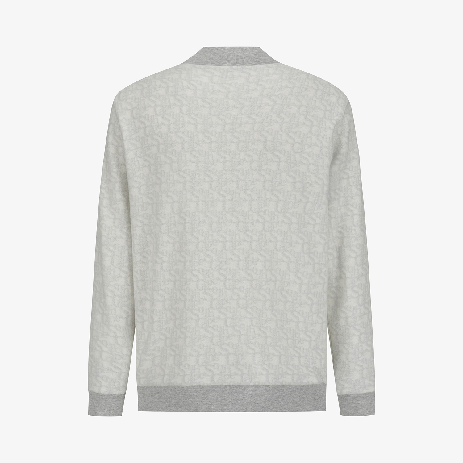 사우스케이프 남성 로고플로우 패턴 하이넥 스웨트 셔츠_라이트 그레이