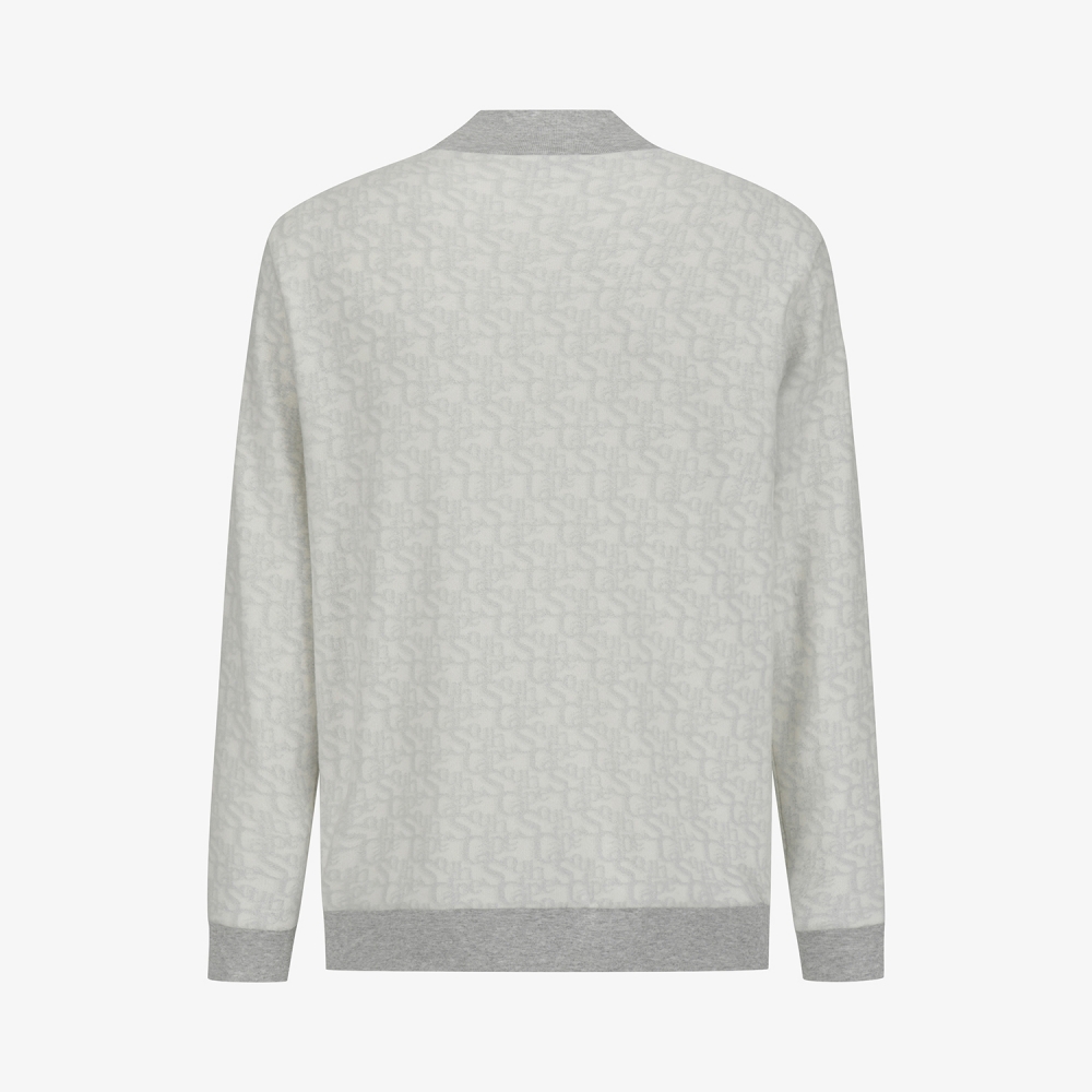 사우스케이프 남성 로고플로우 패턴 하이넥 스웨트 셔츠_라이트 그레이