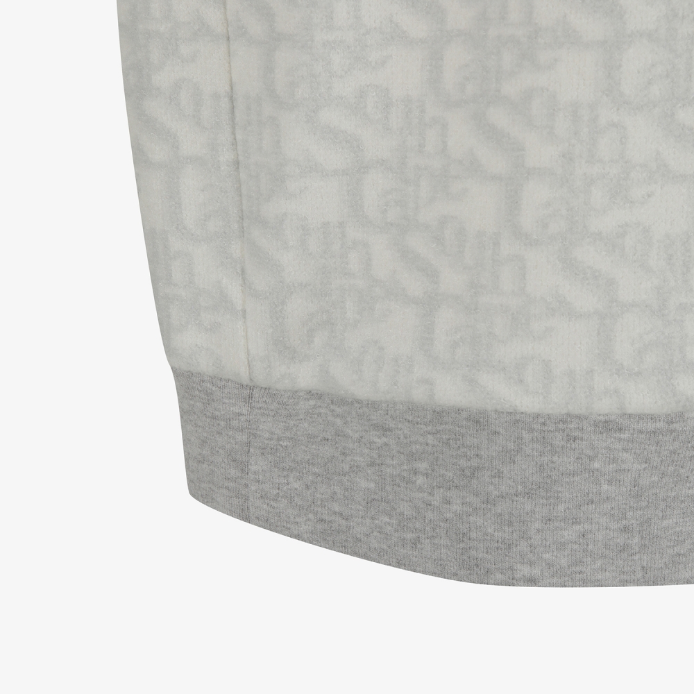 사우스케이프 남성 로고플로우 패턴 하이넥 스웨트 셔츠_라이트 그레이