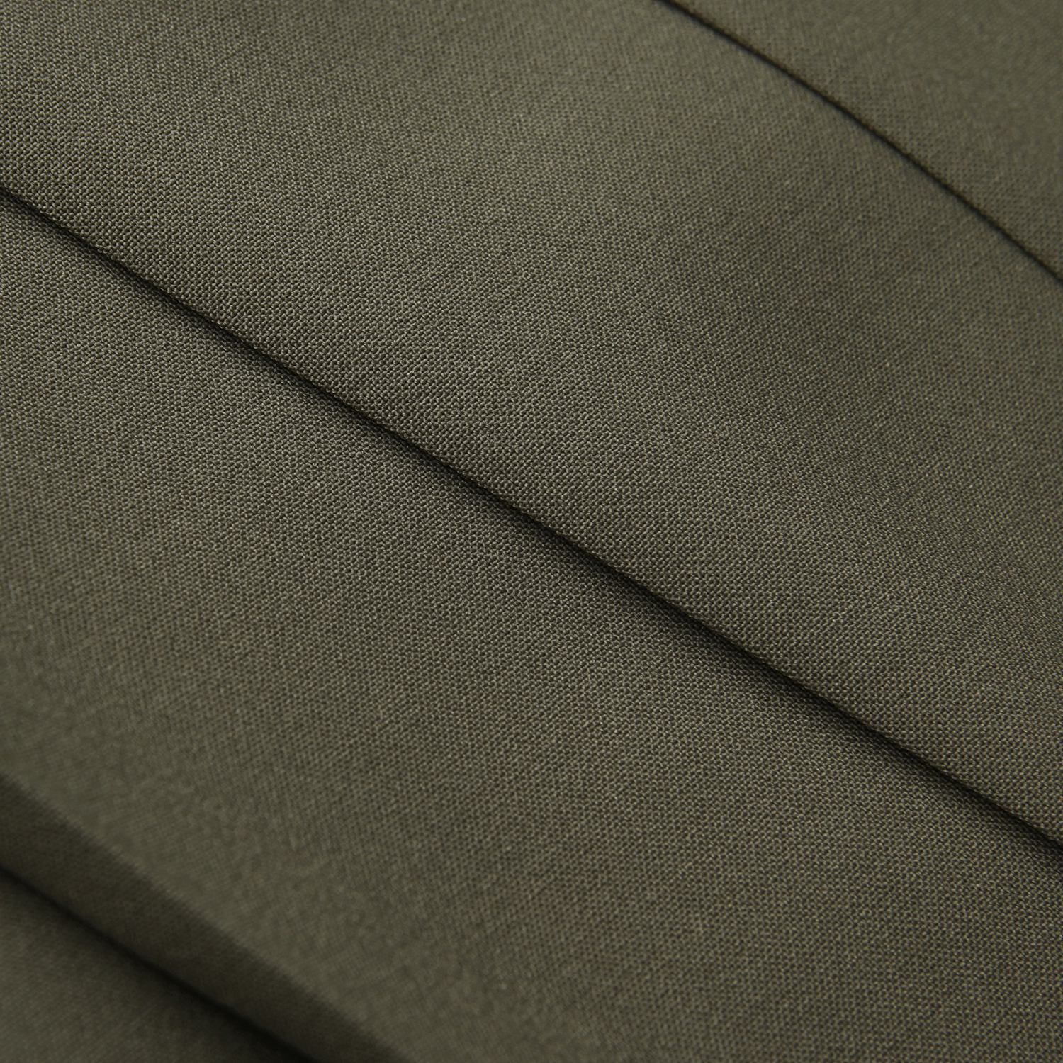 사우스케이프 여성 더블 벨트 플리츠 미디 스커트_카키