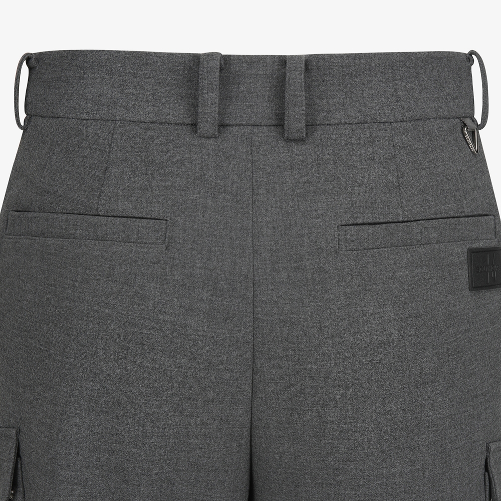 사우스케이프 남성 히든 밴딩 카고 팬츠_멜란지 그레이