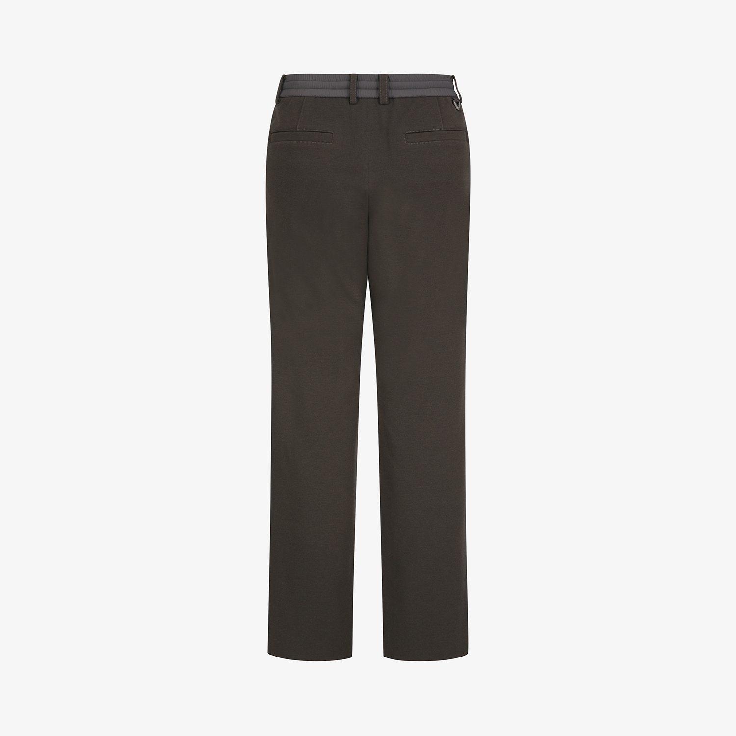 사우스케이프 남성 기모 밴딩 레귤러핏 팬츠_브라운