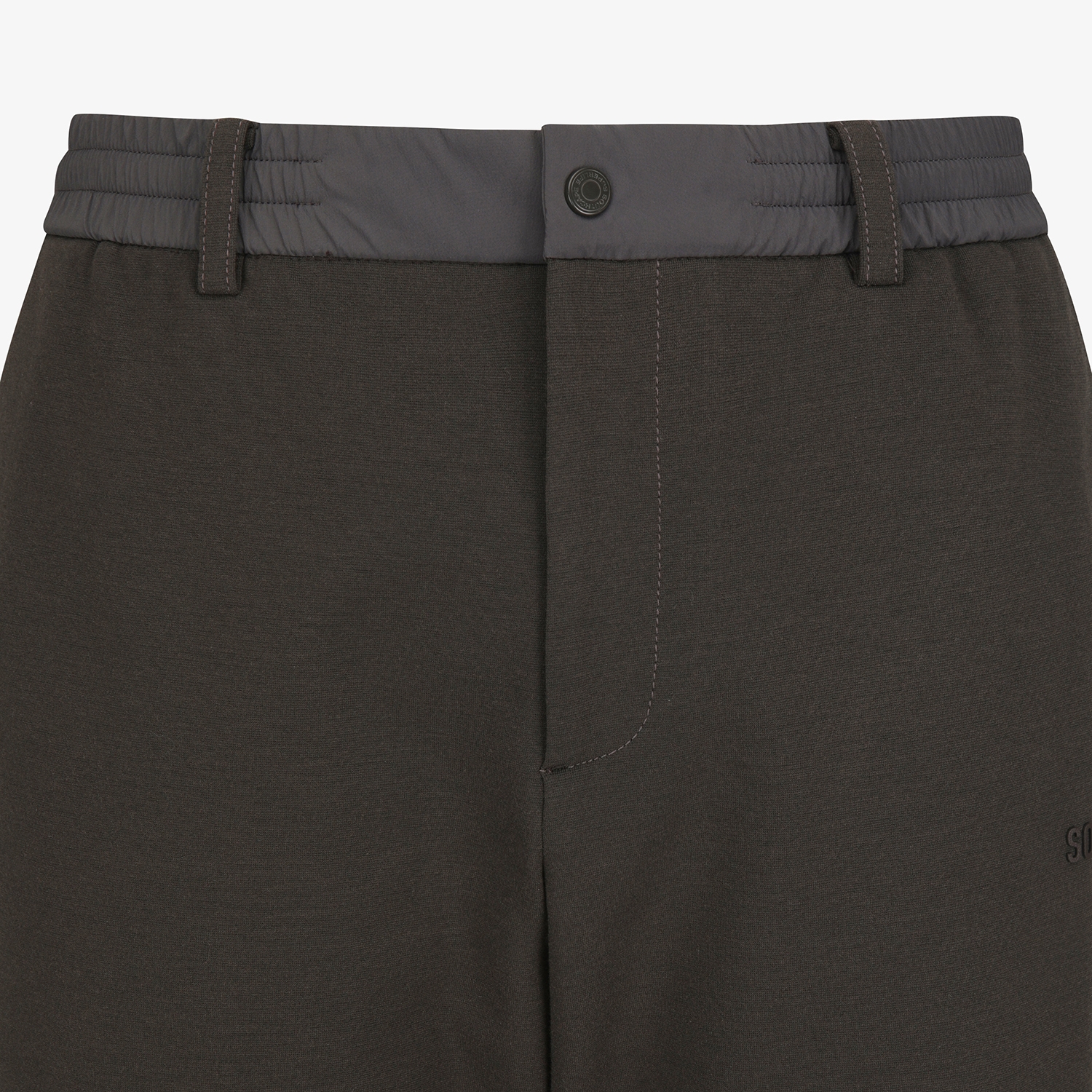 사우스케이프 남성 기모 밴딩 레귤러핏 팬츠_브라운