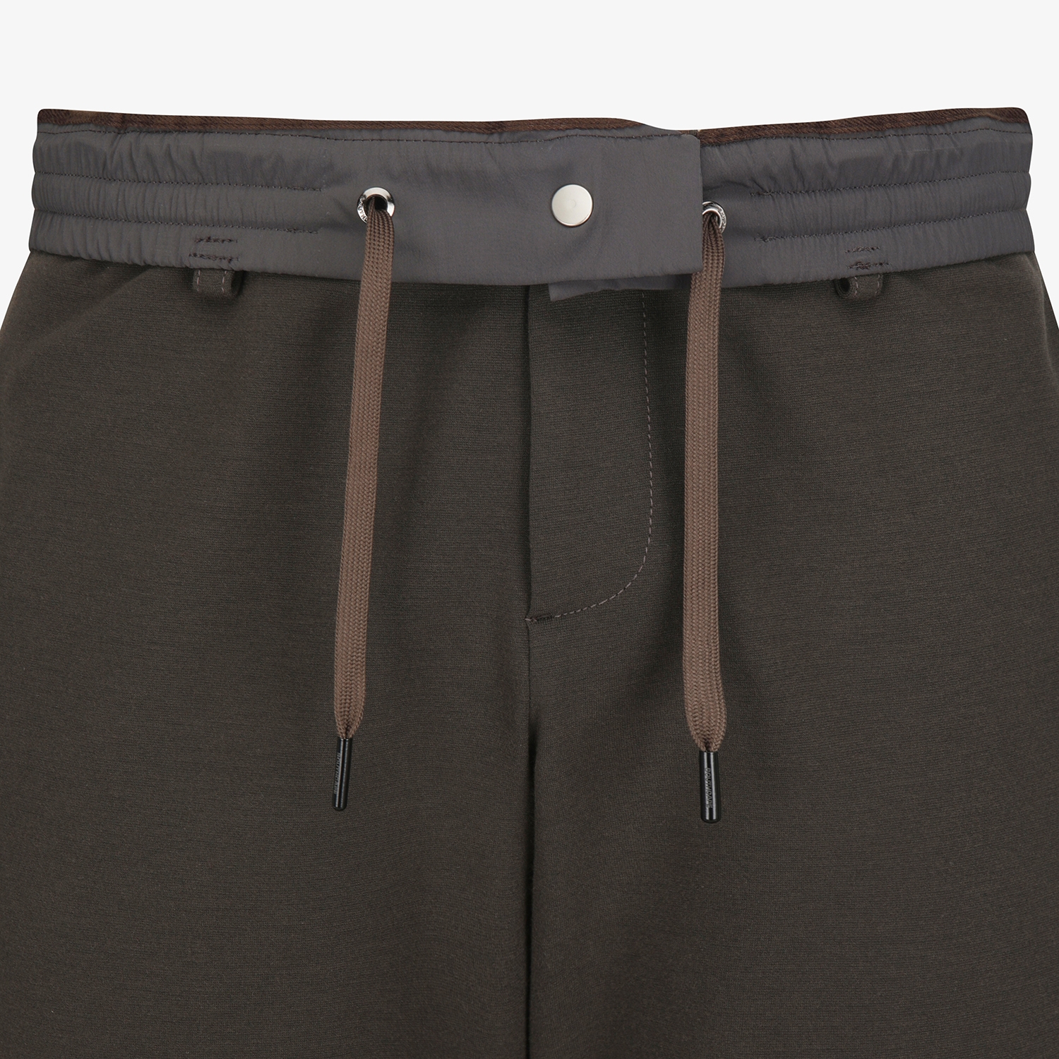 사우스케이프 남성 기모 밴딩 레귤러핏 팬츠_브라운