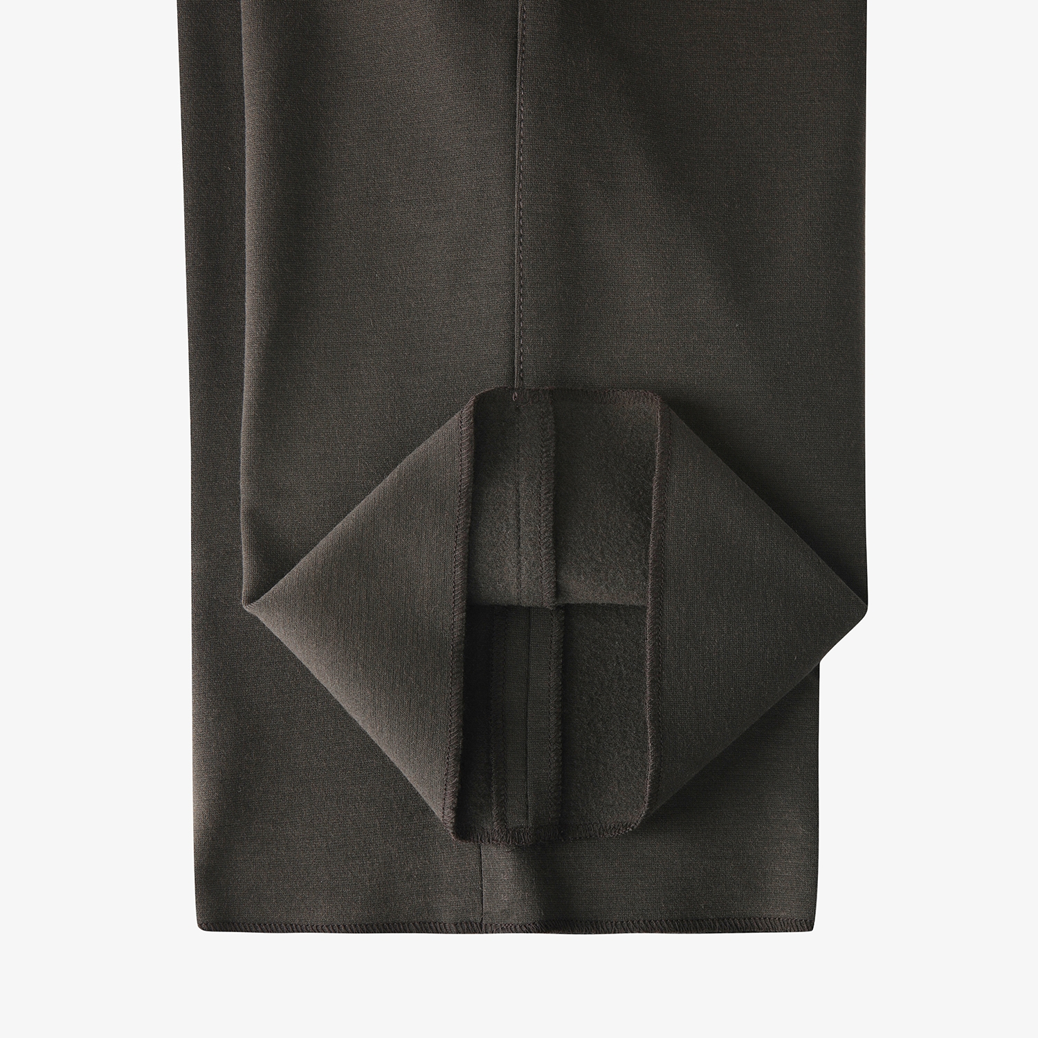 사우스케이프 남성 기모 밴딩 레귤러핏 팬츠_브라운