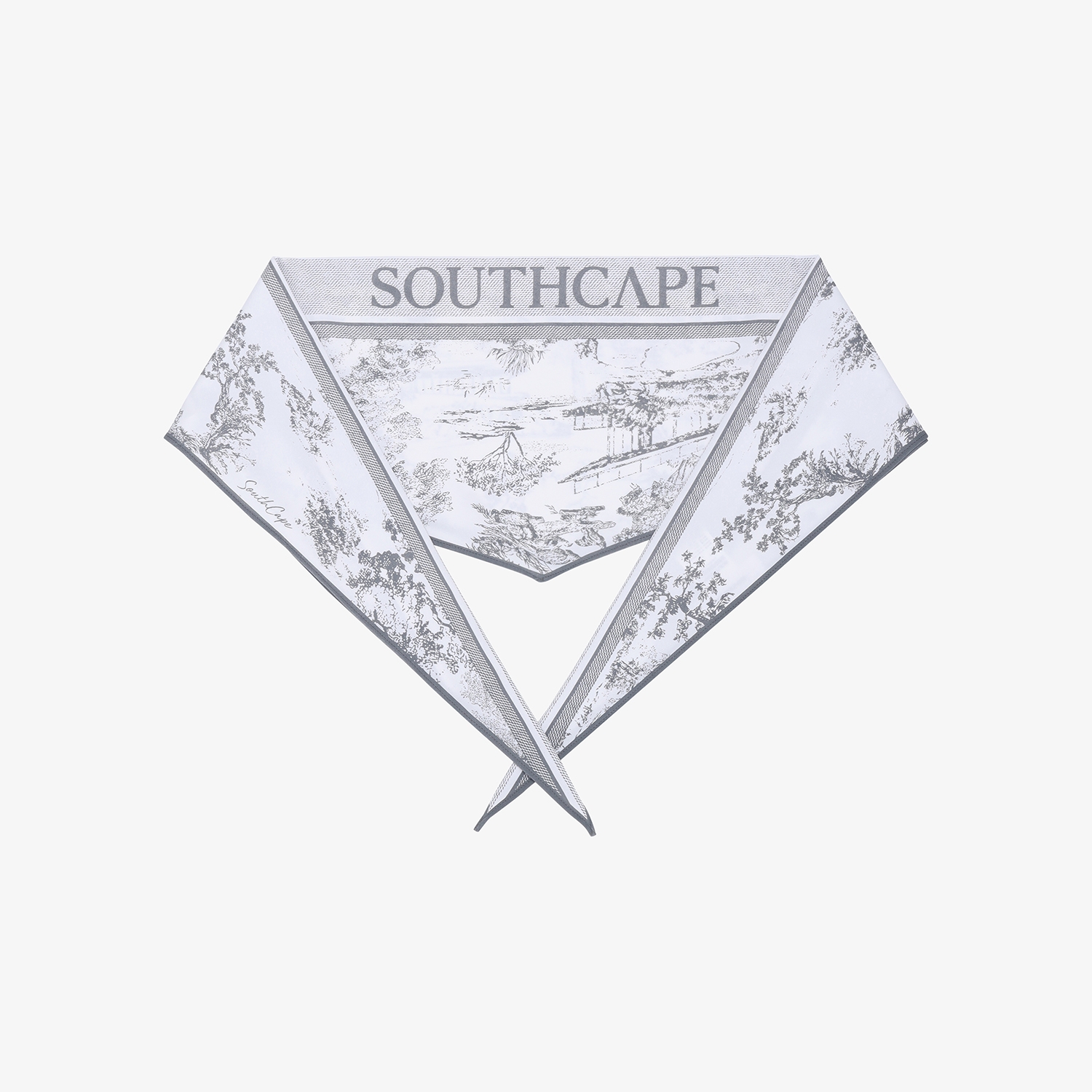 사우스케이프 여성 다이아몬드 스카프_그레이