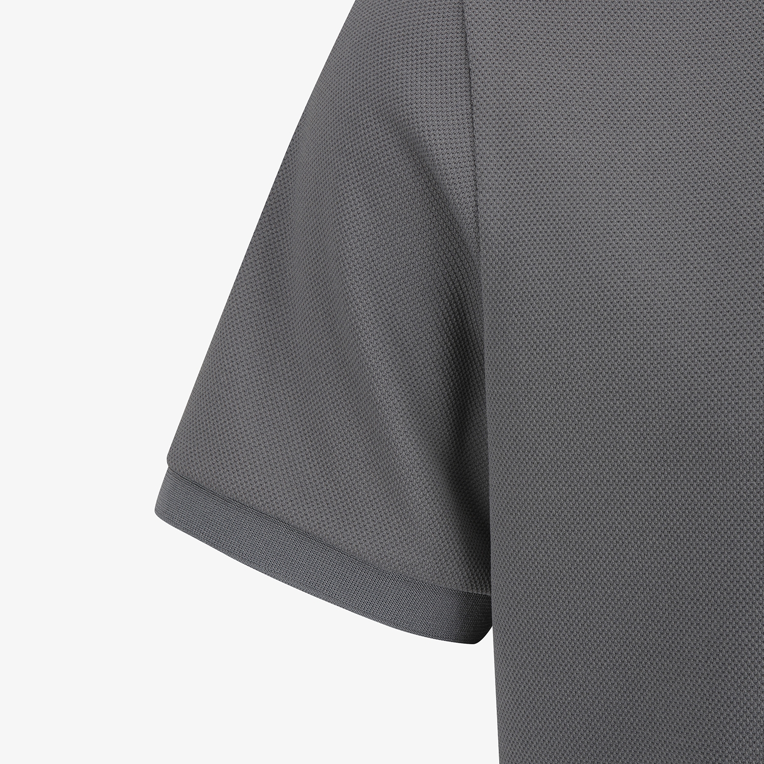 남성 사우스크로스 배색 라인 카라 티셔츠_그레이