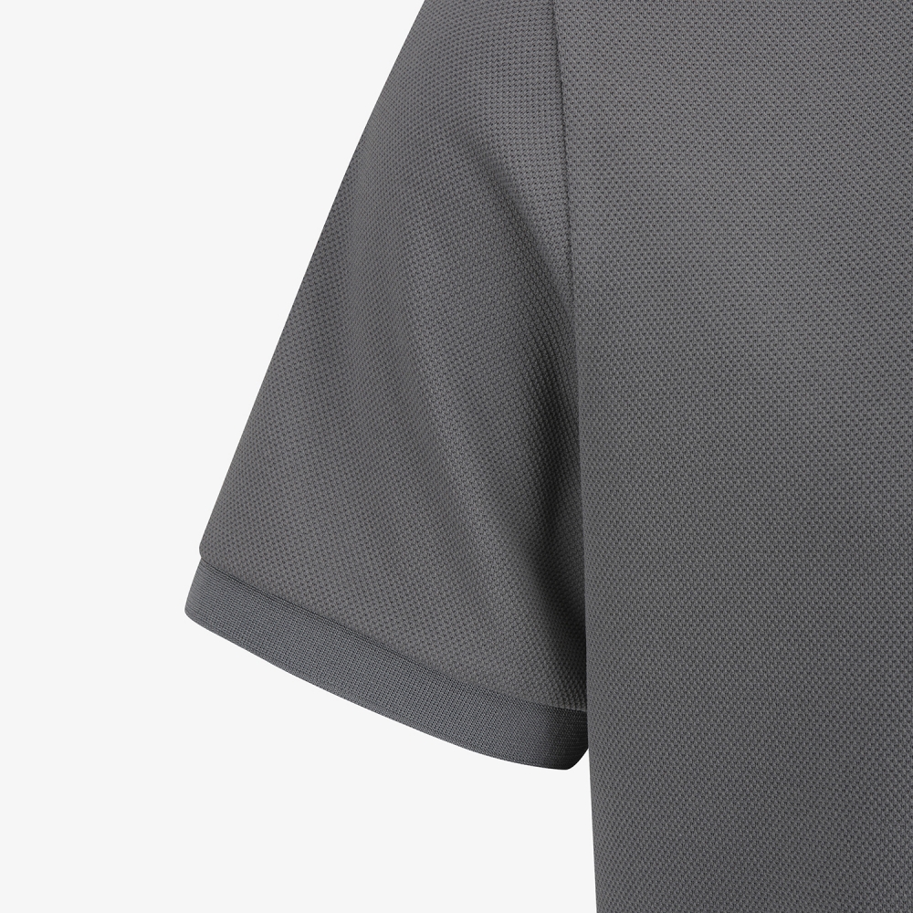 남성 사우스크로스 배색 라인 카라 티셔츠_그레이