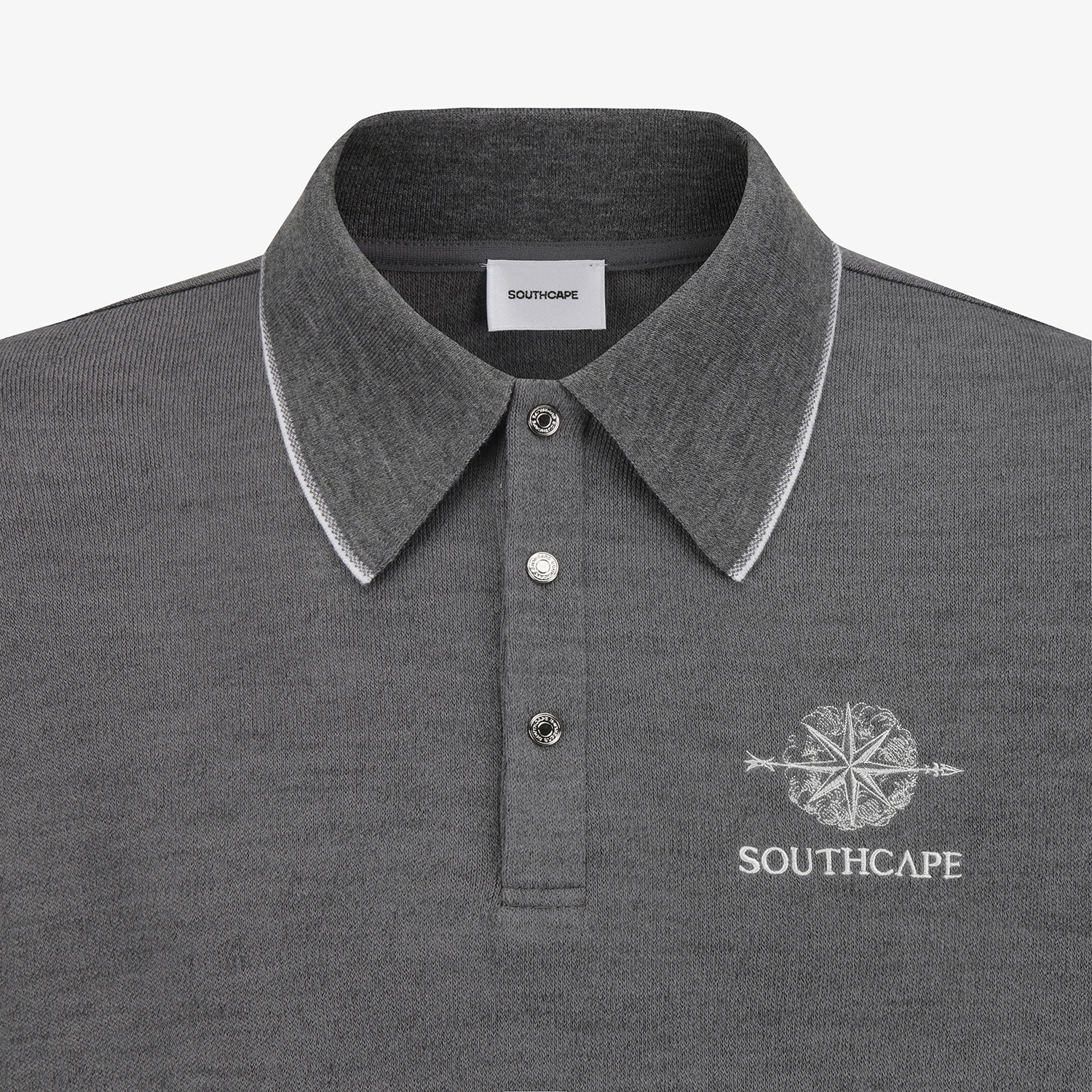 남성 사우스크로스 빅카라 긴팔 티셔츠_그레이