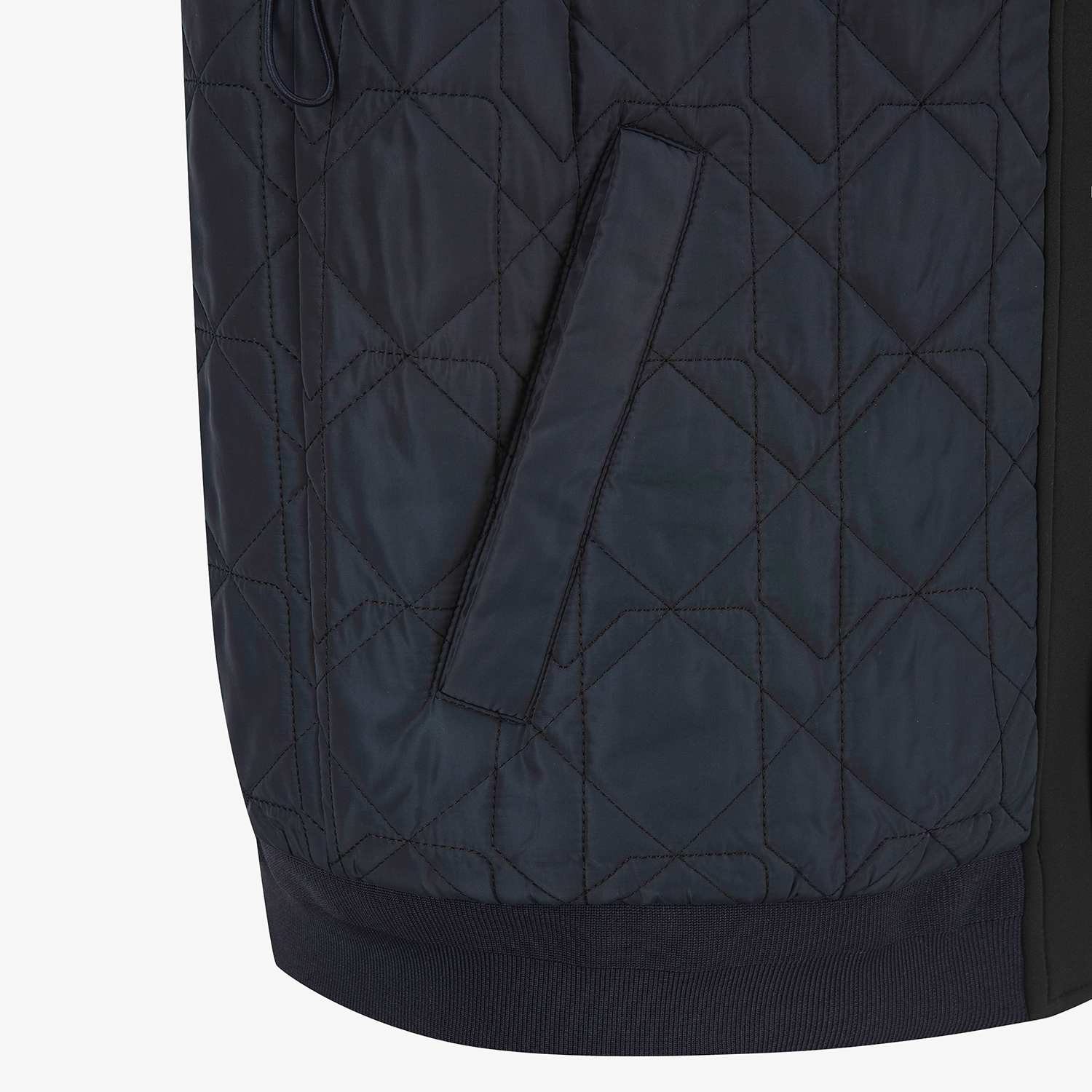 사우스케이프 남성 퀼팅 패딩 카라 베스트_다크 네이비
