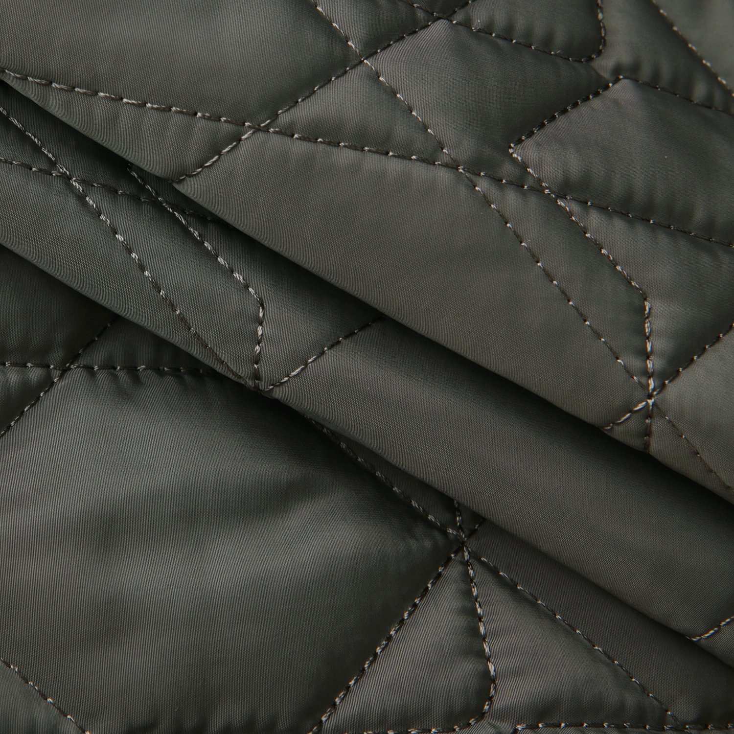 사우스케이프 남성 퀼팅 패딩 카라 베스트_카키