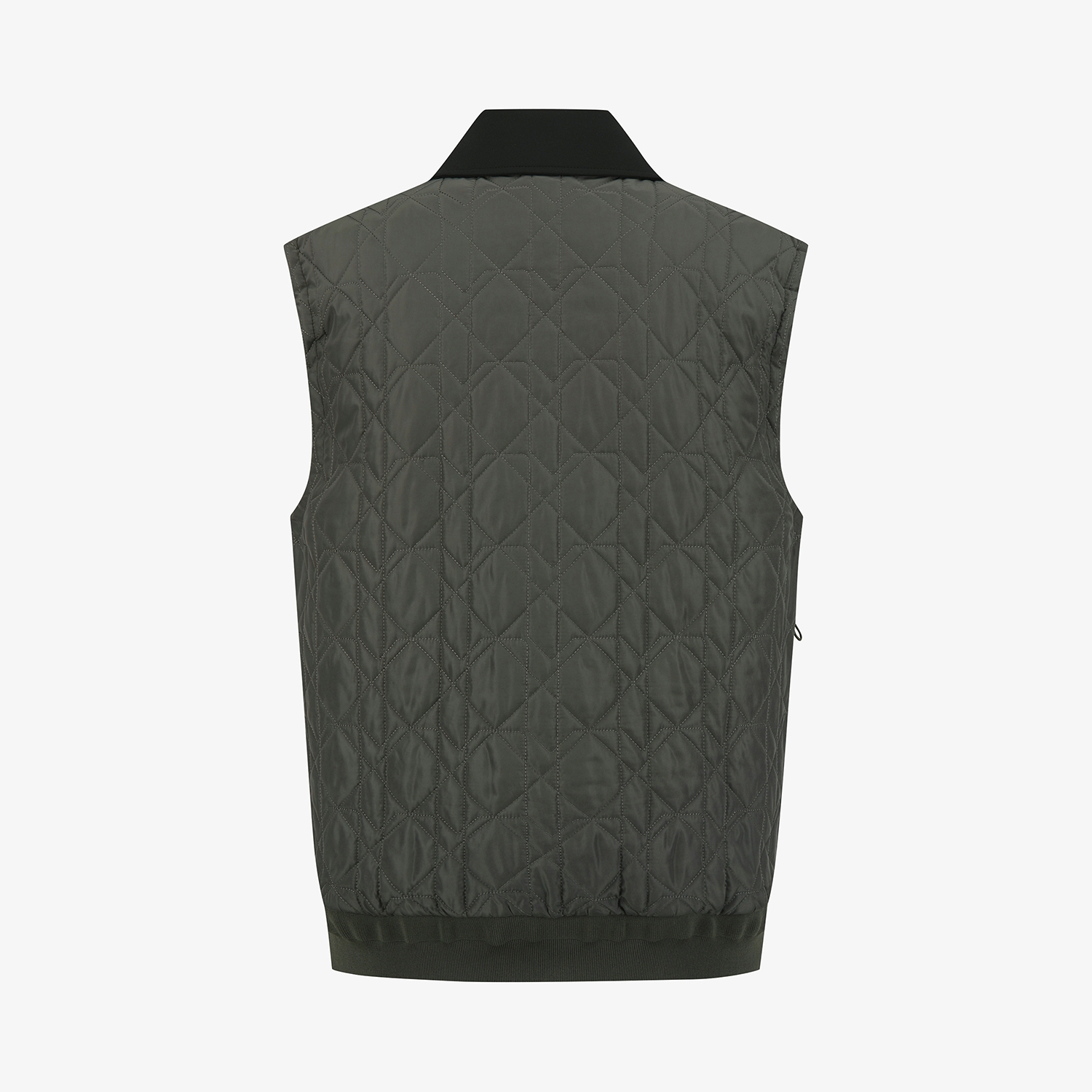 사우스케이프 남성 퀼팅 패딩 카라 베스트_카키