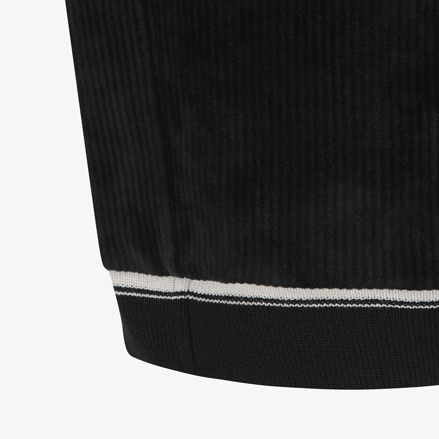 남성 사우스크로스 벨벳 터치 하이넥 스웨트 셔츠_블랙