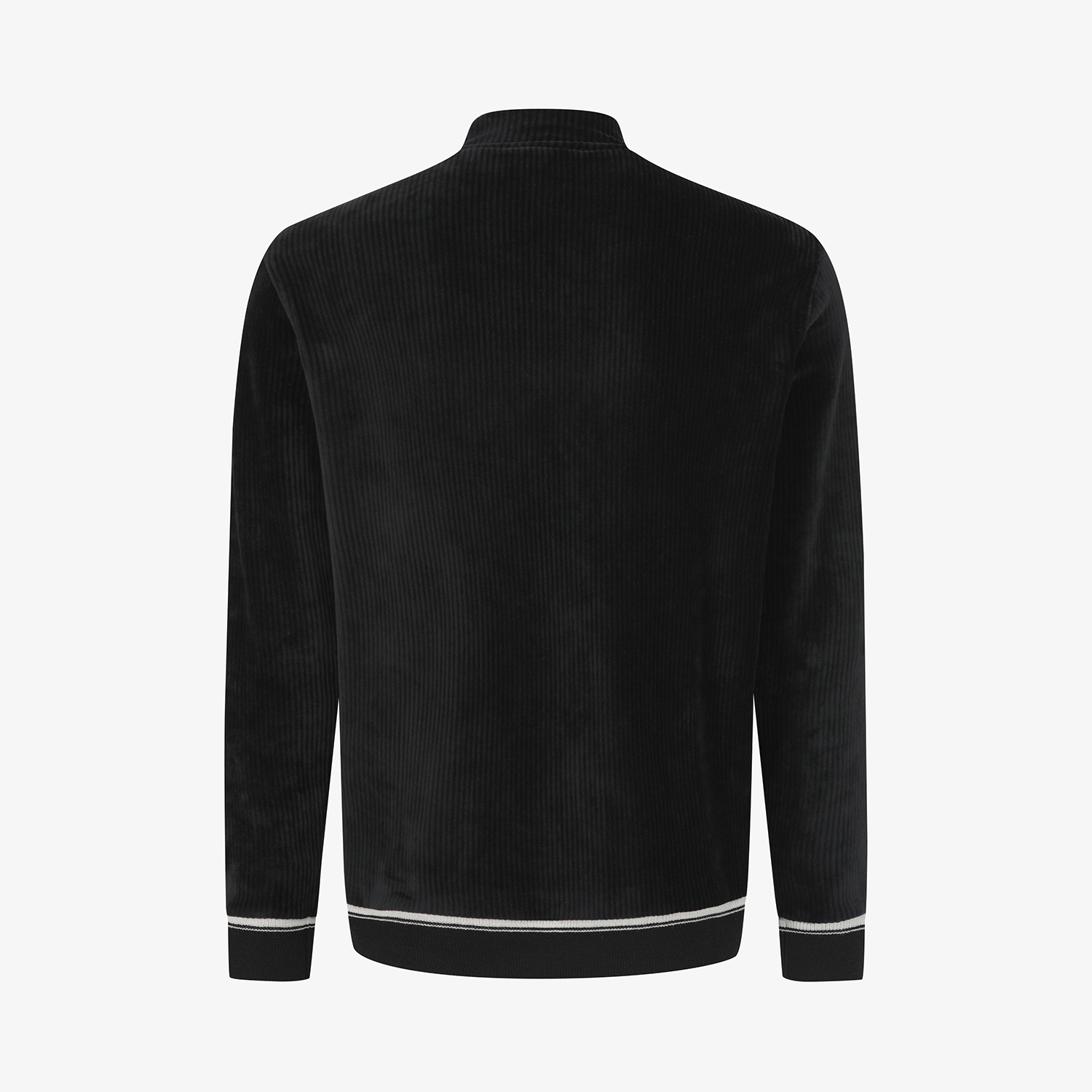 남성 사우스크로스 벨벳 터치 하이넥 스웨트 셔츠_블랙