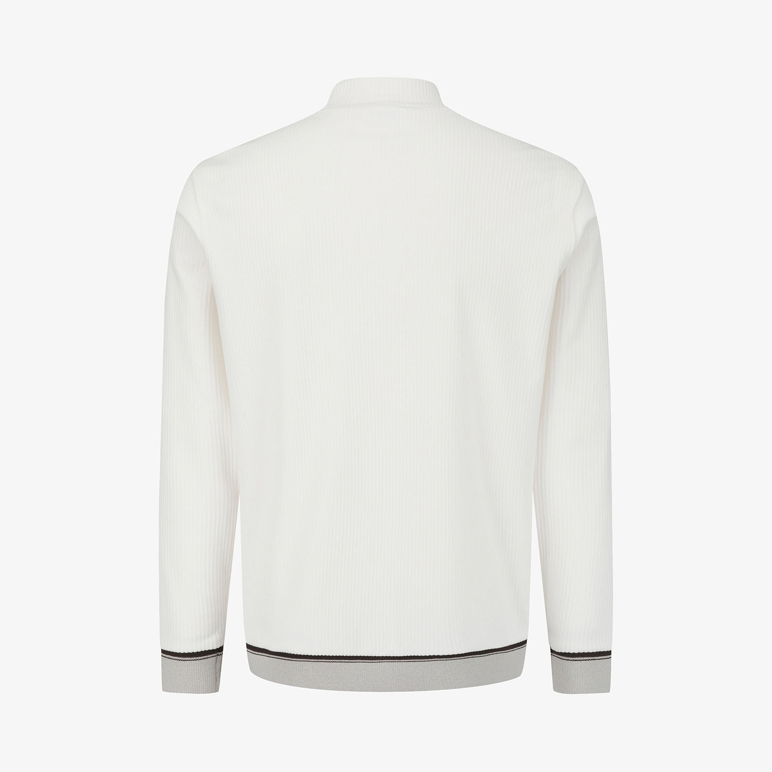 남성 사우스크로스 벨벳 터치 하이넥 스웨트 셔츠_화이트