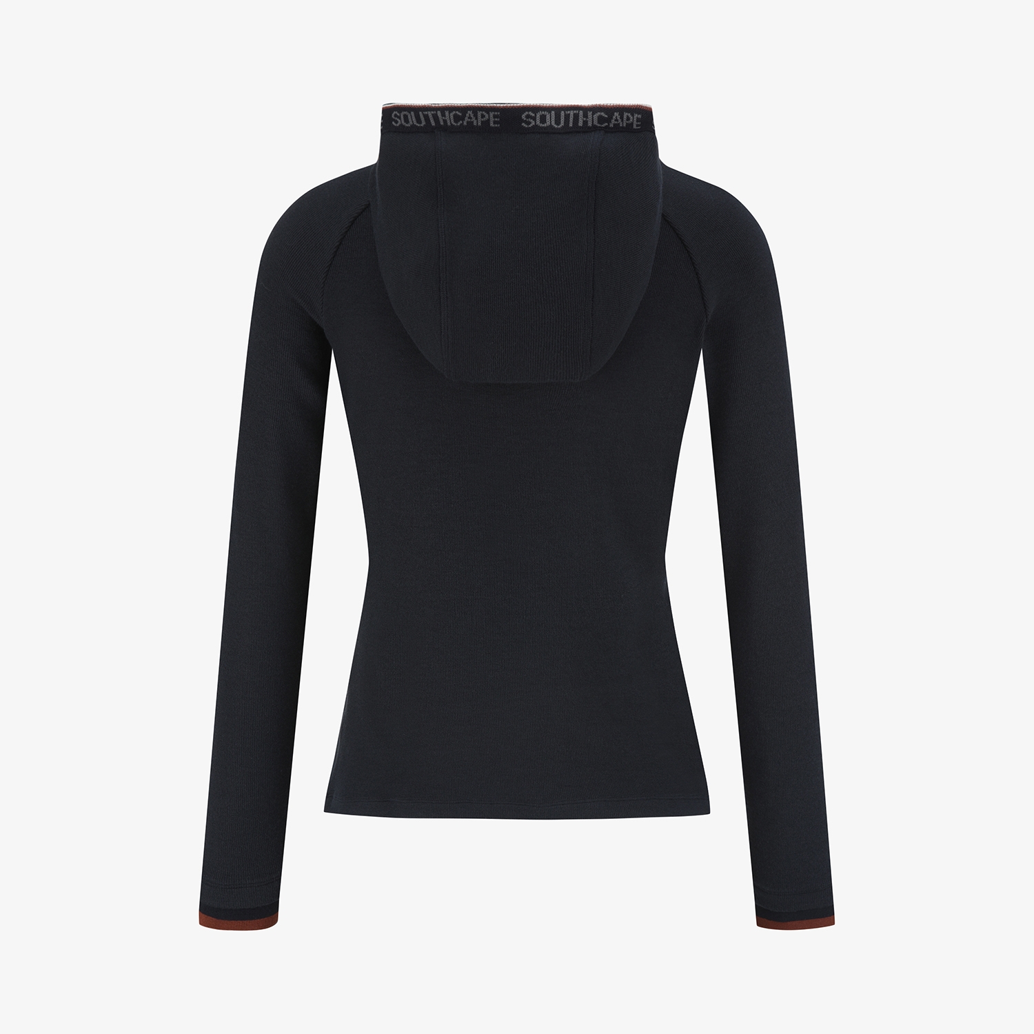 사우스케이프 여성 후드 하프집 베이스레이어_네이비