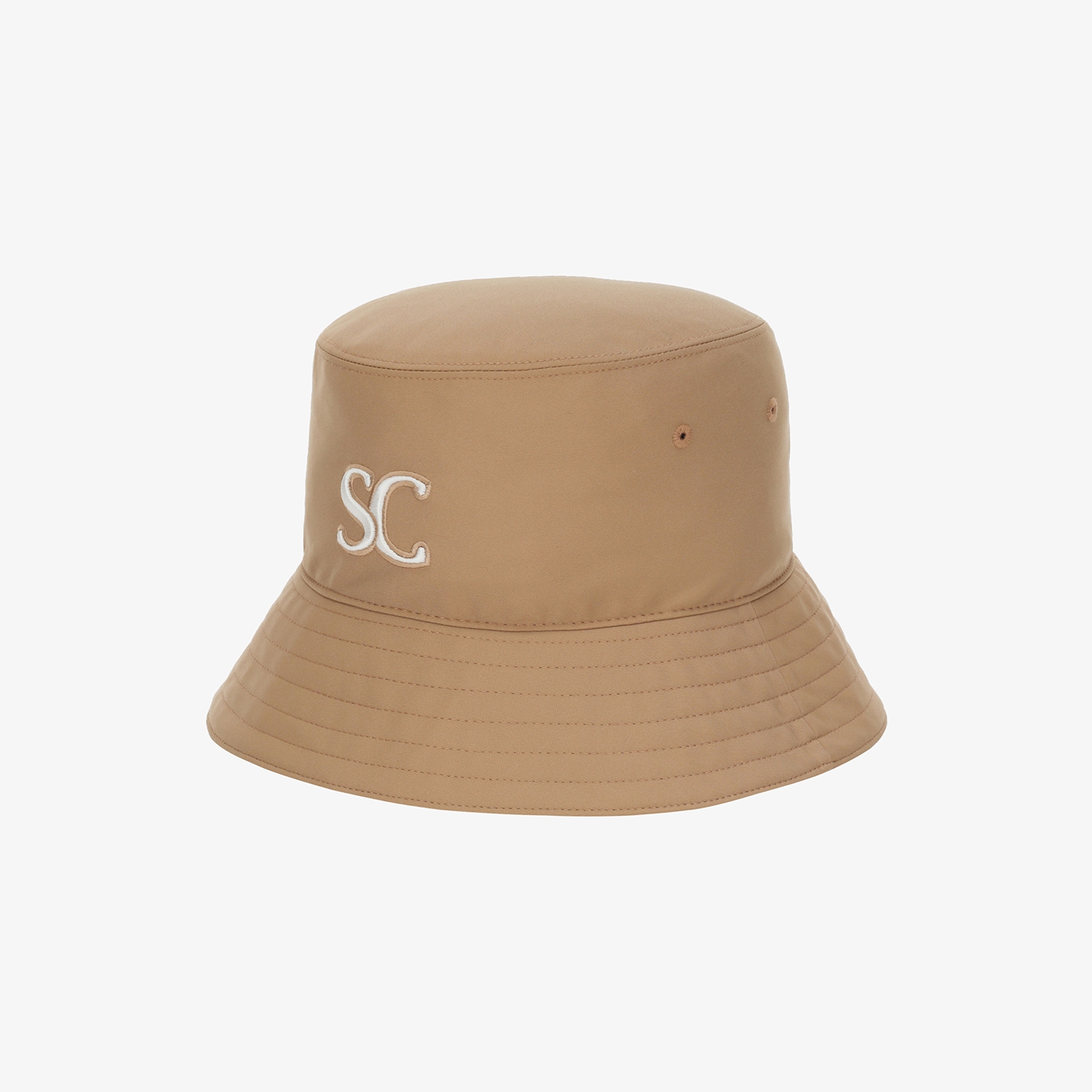 사우스케이프 여성 레이스업 리본 버킷햇_베이지