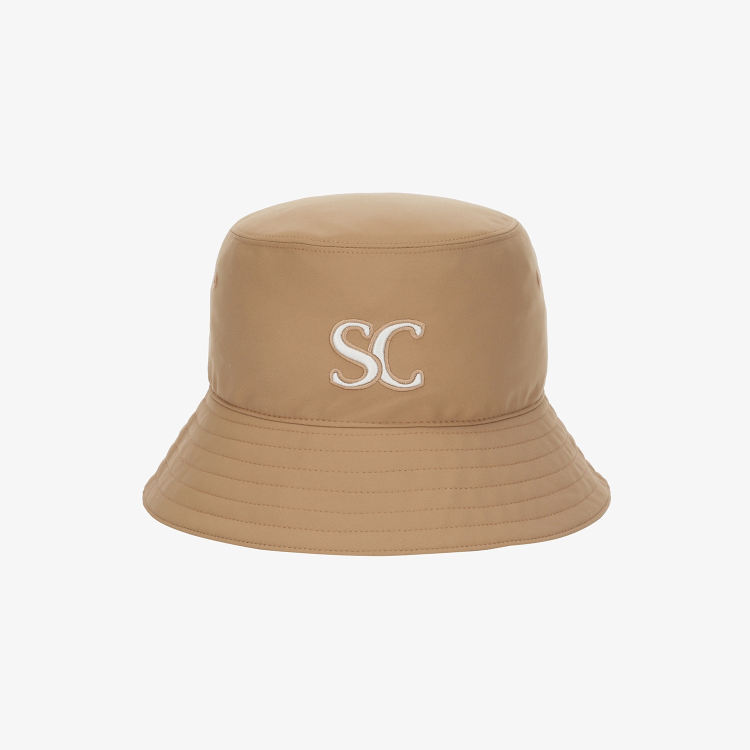 사우스케이프 여성 레이스업 리본 버킷햇_베이지