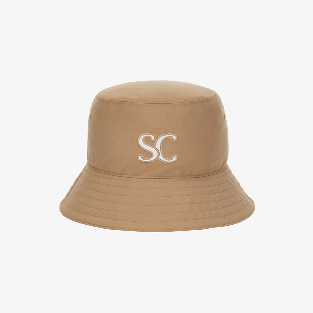 사우스케이프 여성 레이스업 리본 버킷햇_베이지