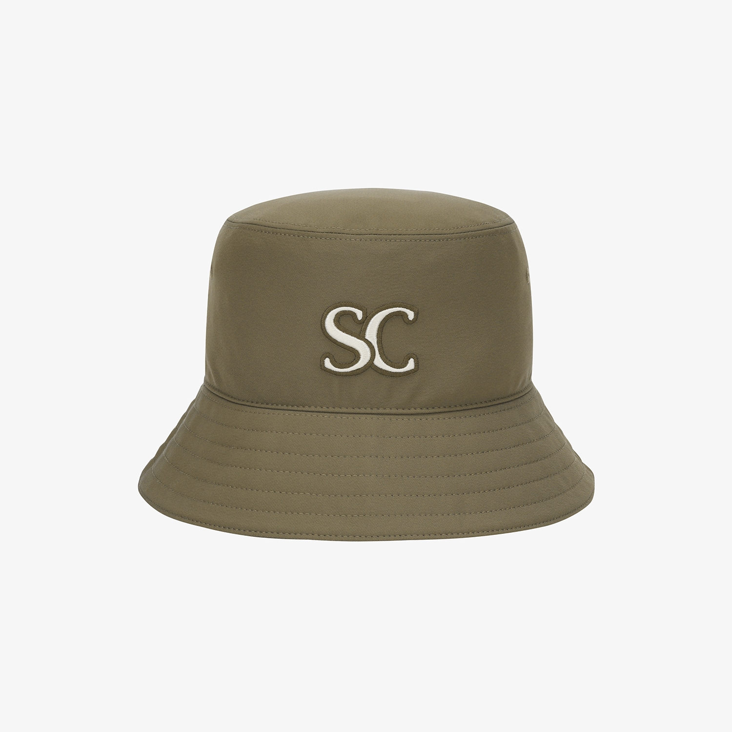 사우스케이프 여성 레이스업 리본 버킷햇_카키