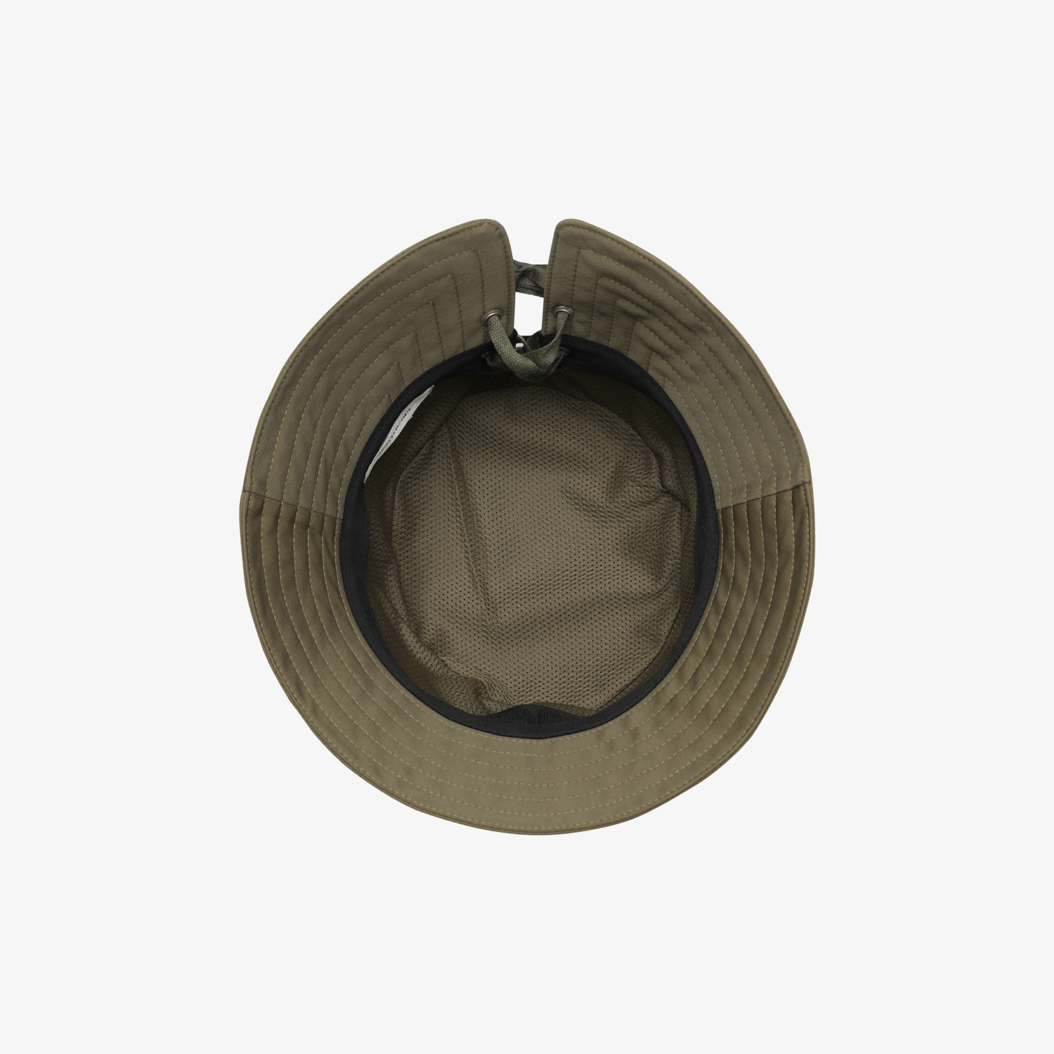 사우스케이프 여성 레이스업 리본 버킷햇_카키