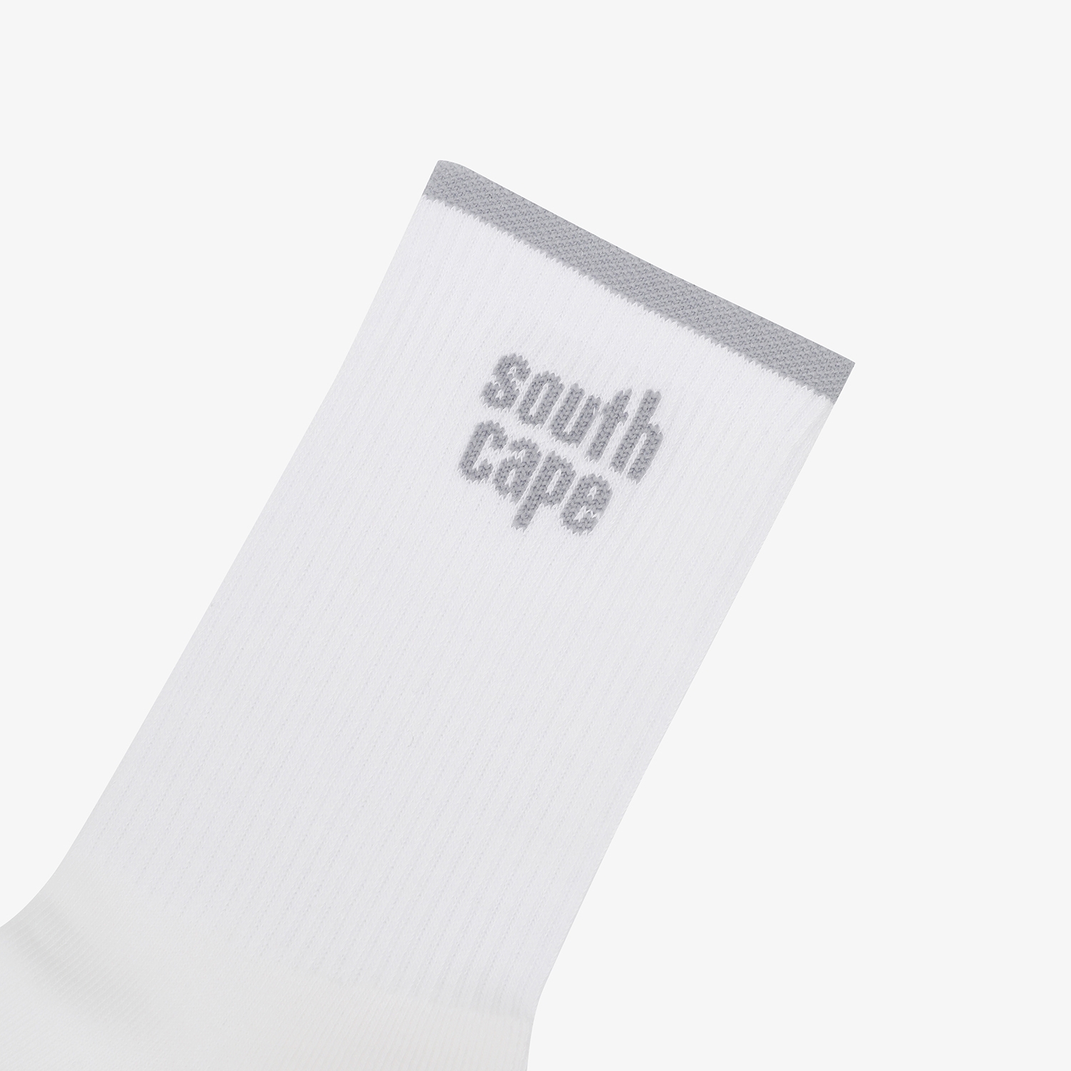 사우스케이프 여성 레터링 라인 로고 삭스_화이트