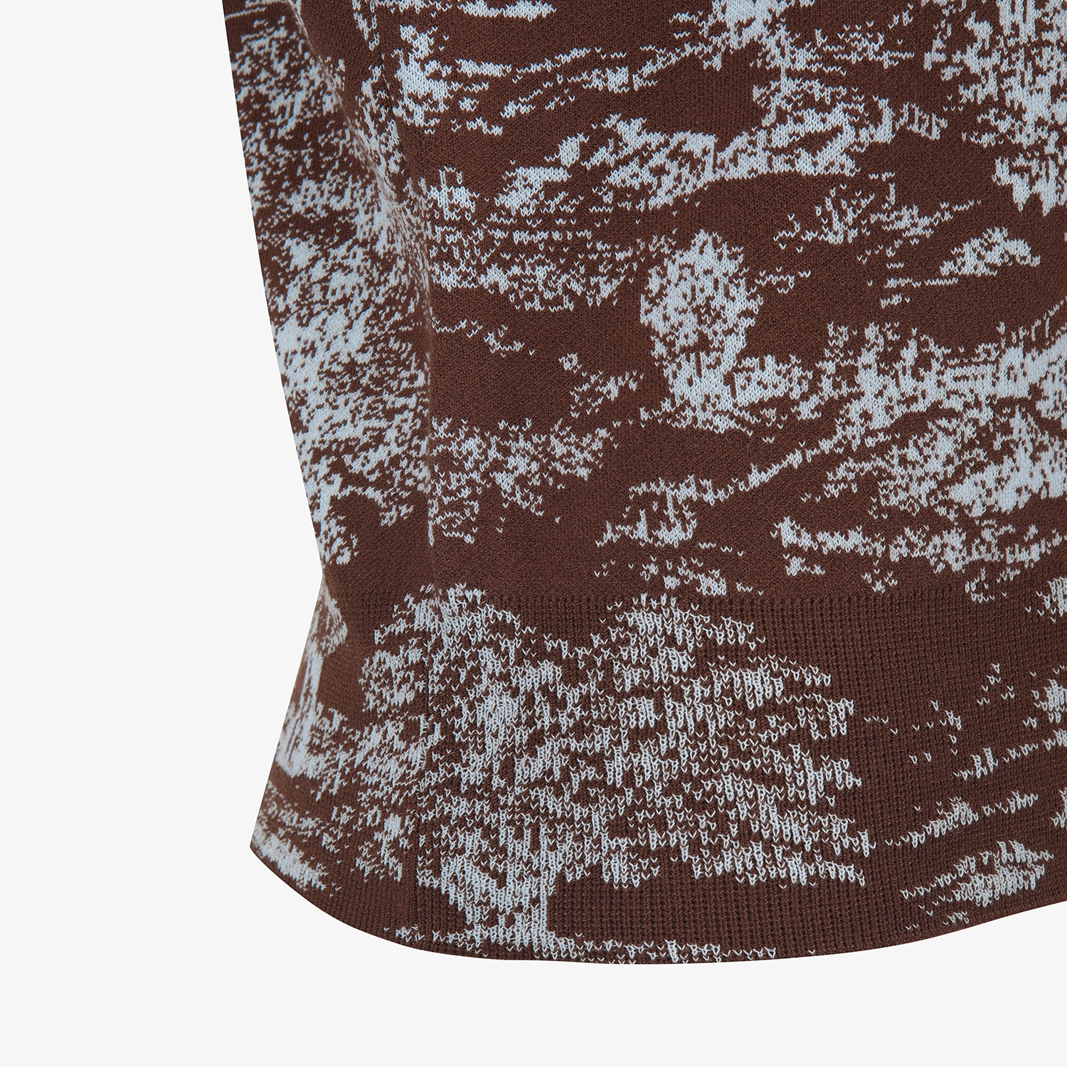 사우스케이프 여성 남해 헤리티지 니트 베스트_브라운