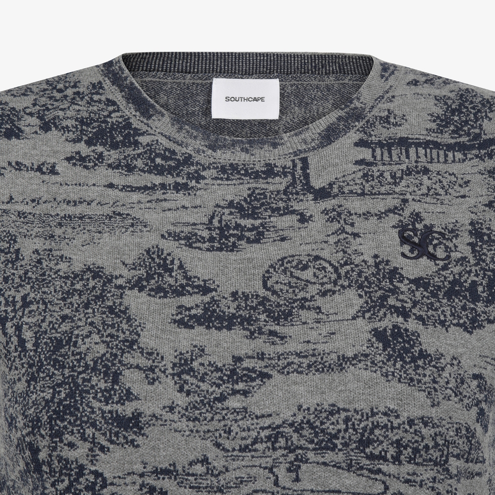 사우스케이프 여성 남해 헤리티지 니트 베스트_그레이