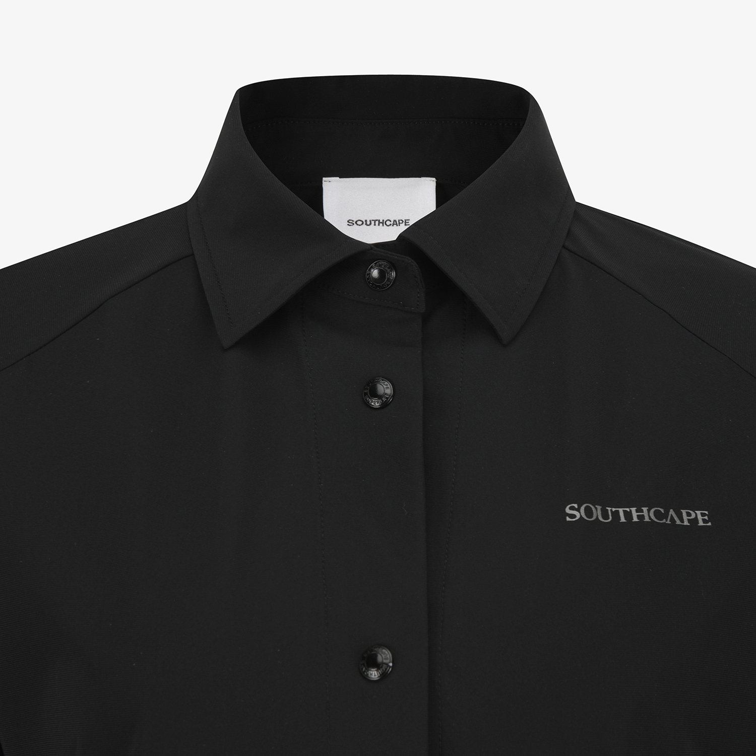 여성 사우스크로스 나일론 셔츠 자켓_블랙