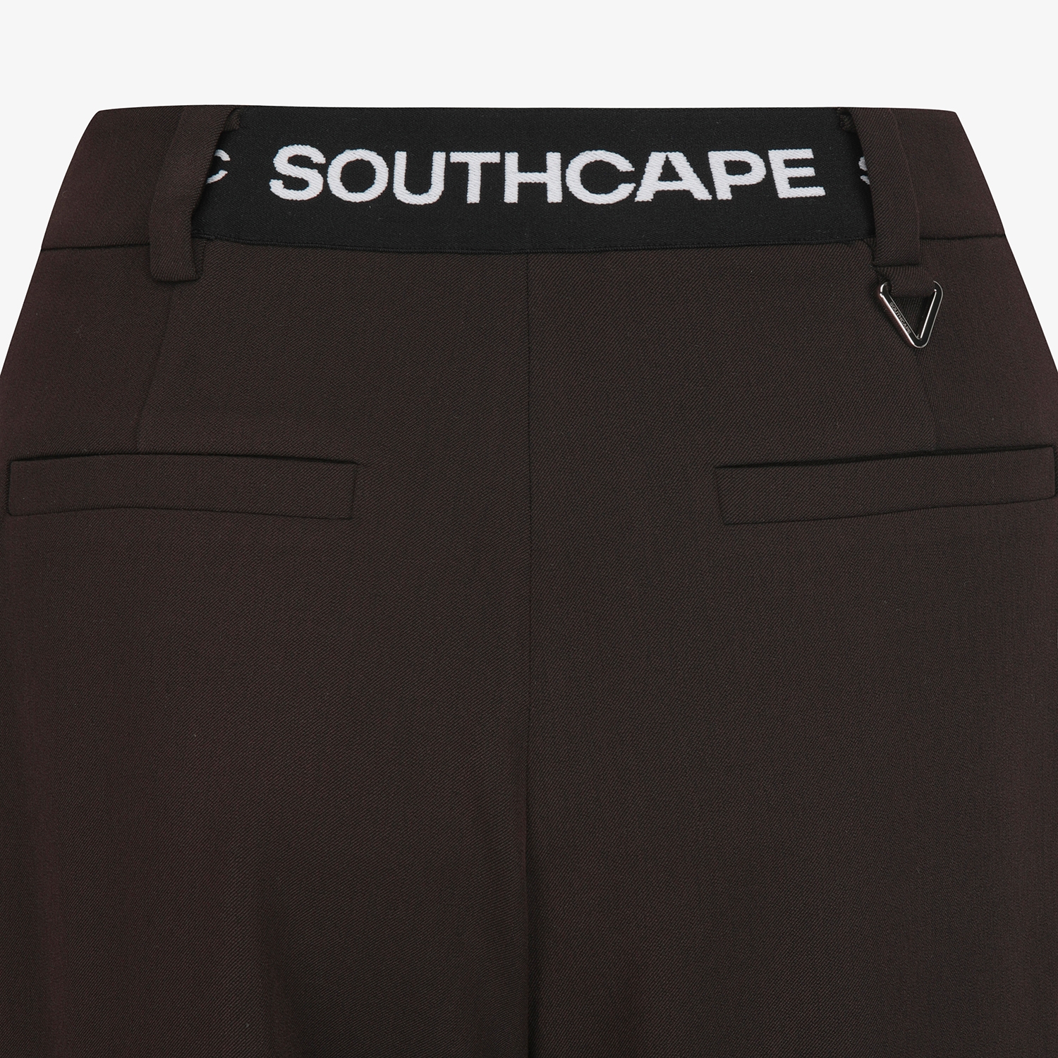 사우스케이프 여성 소프트 핀턱 와이드 팬츠_브라운