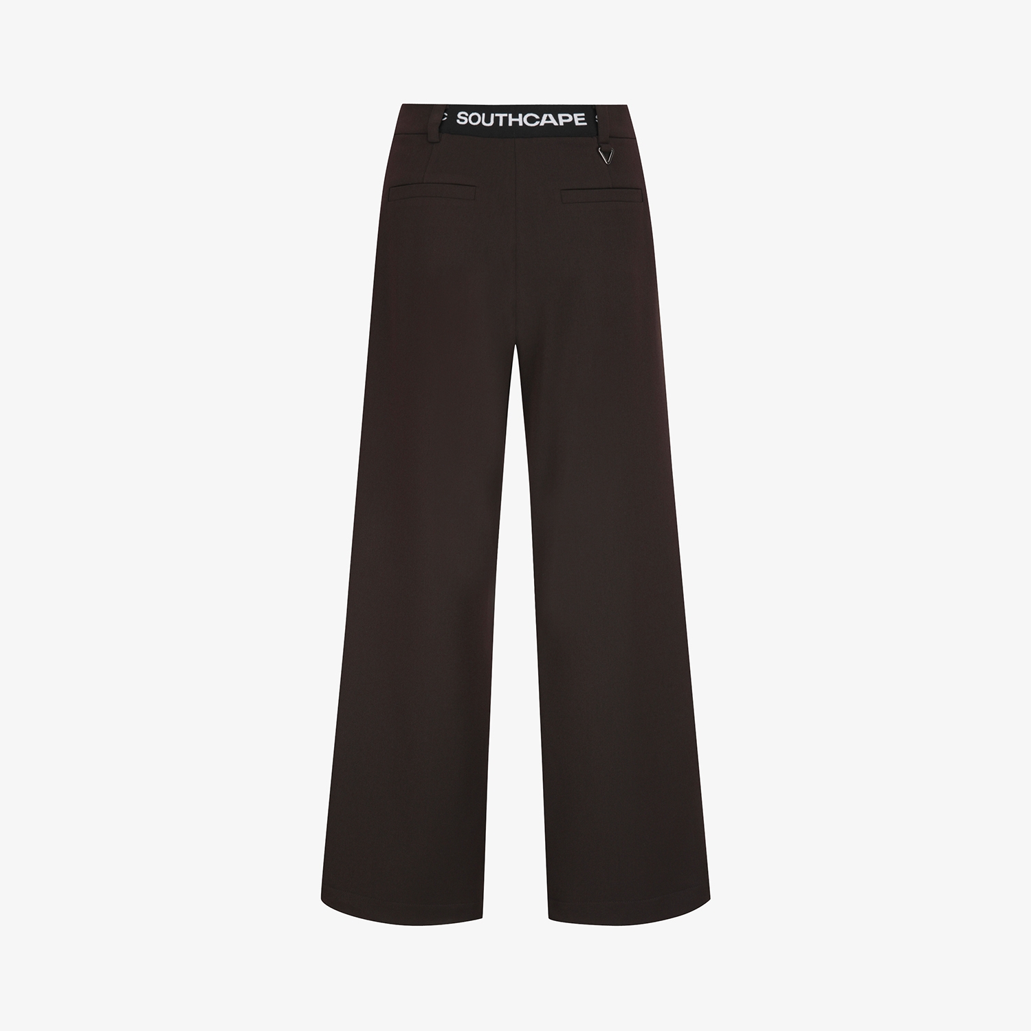 사우스케이프 여성 소프트 핀턱 와이드 팬츠_브라운