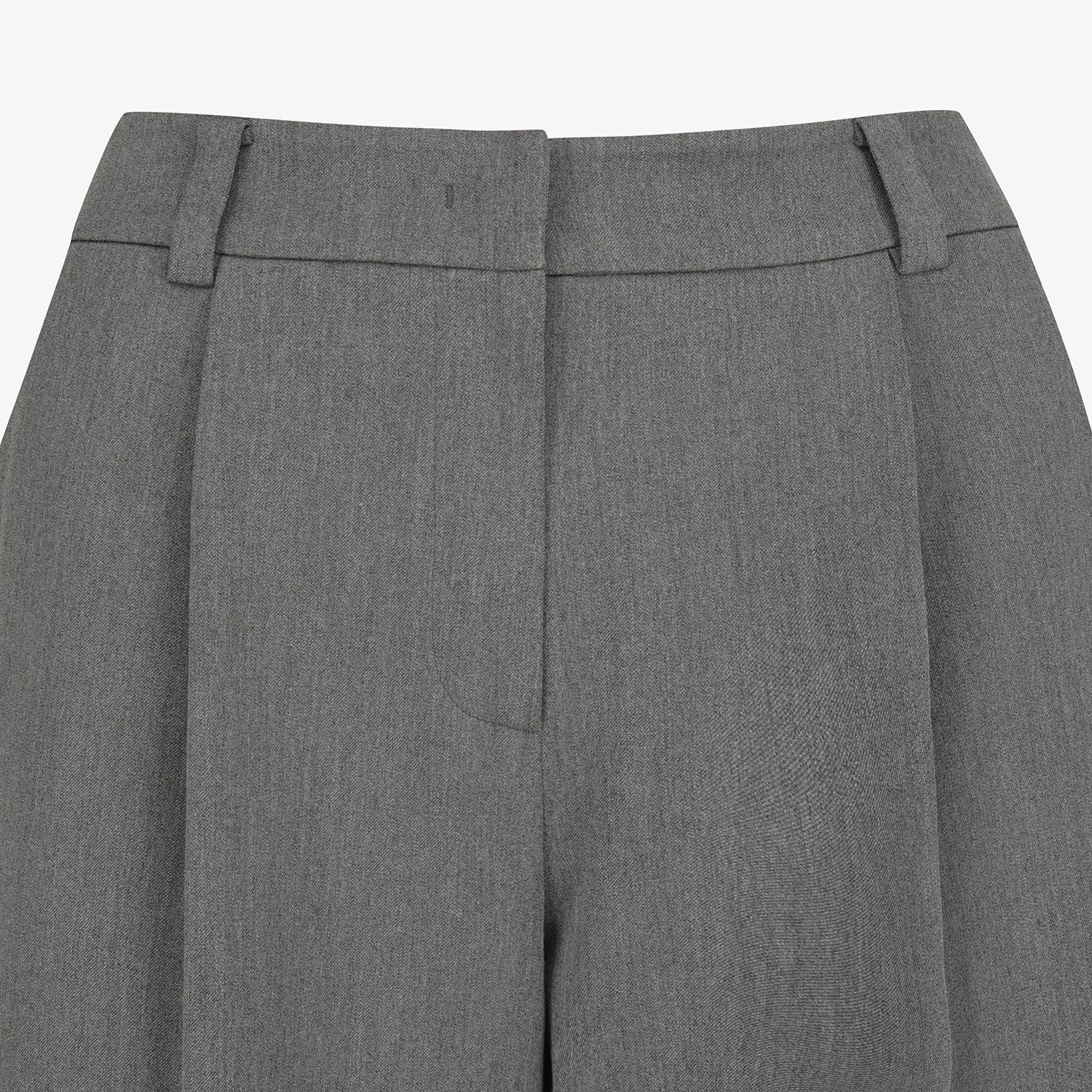 사우스케이프 여성 소프트 핀턱 와이드 팬츠_그레이