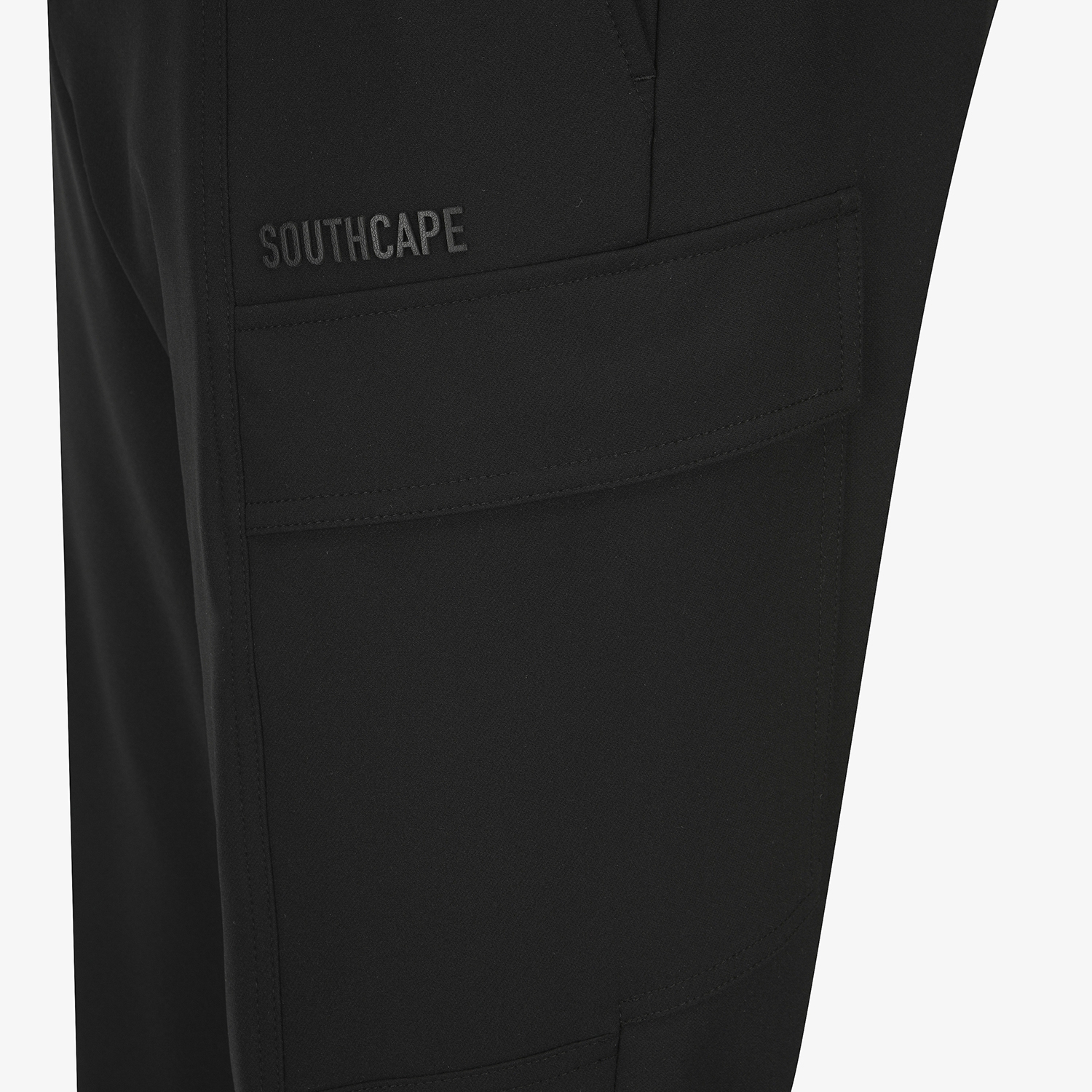 사우스케이프 남성 패널 카고 조거 팬츠_블랙