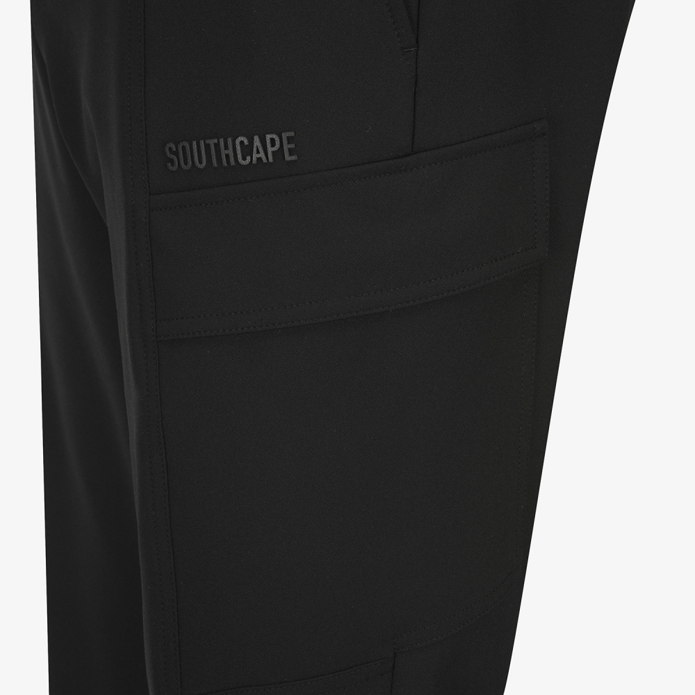 사우스케이프 남성 패널 카고 조거 팬츠_블랙