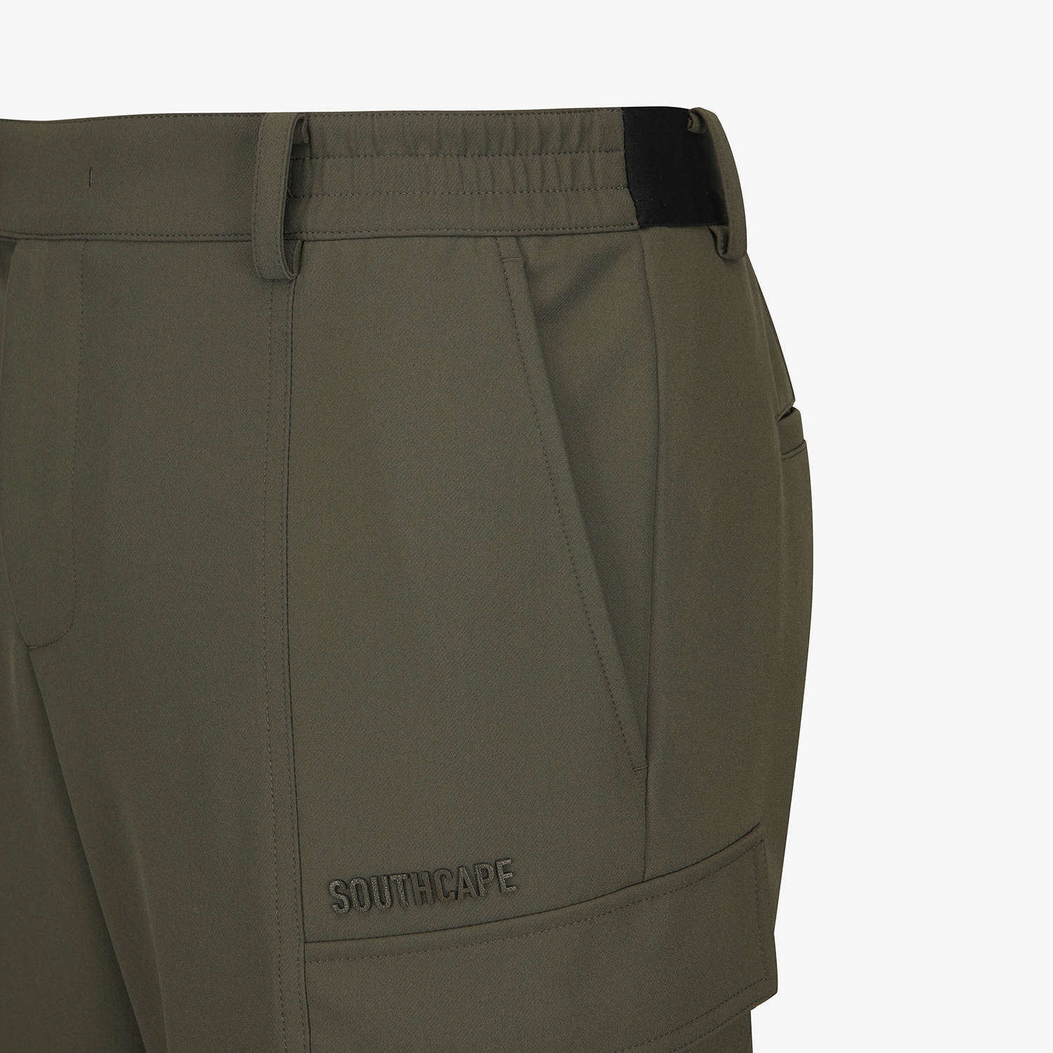 사우스케이프 남성 패널 카고 조거 팬츠_카키