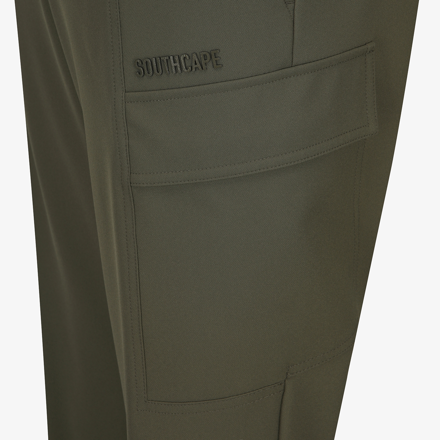 사우스케이프 남성 패널 카고 조거 팬츠_카키