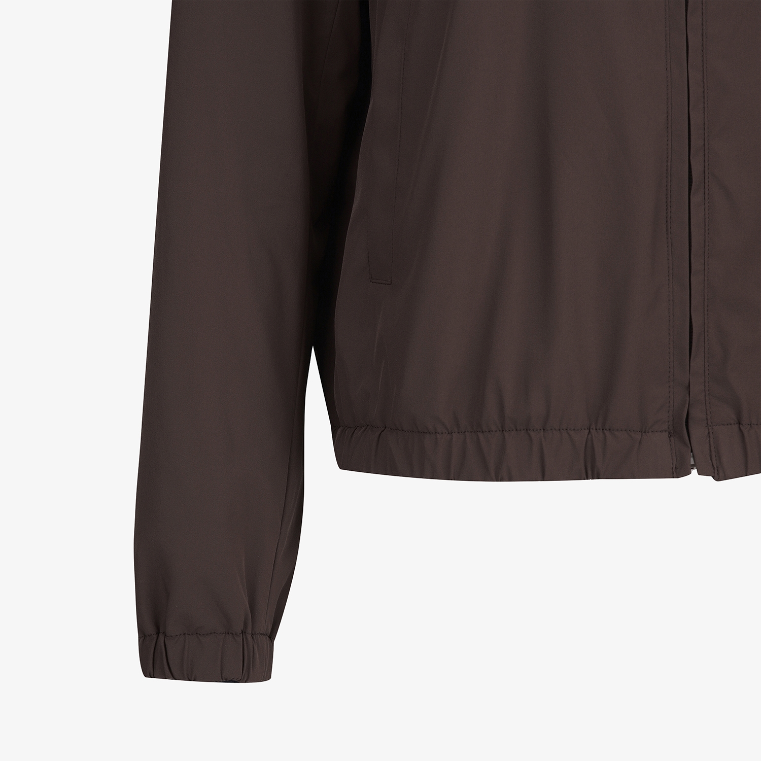 사우스케이프 여성 모노그램 패턴 자카드 리버시블 하이넥 점퍼_브라운