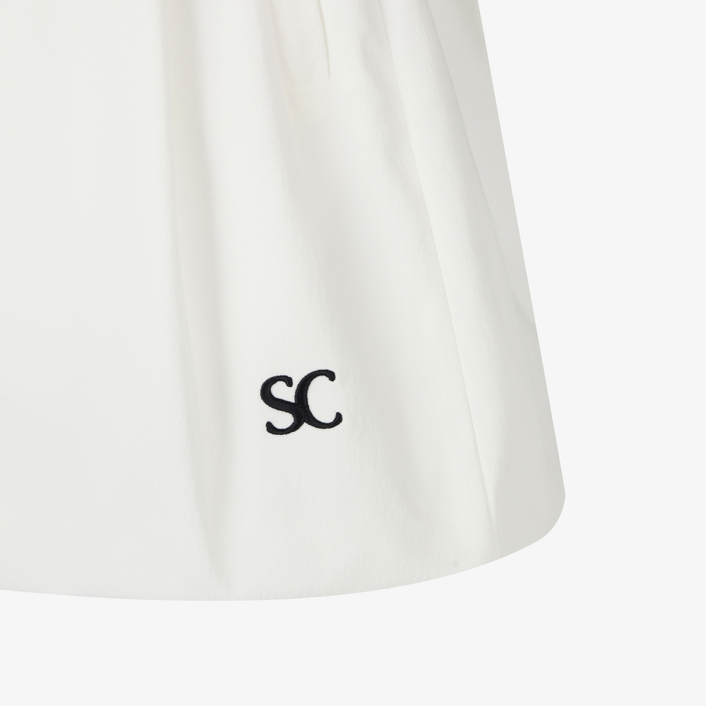 사우스케이프 여성 2-WAY 벨티드 스커트_화이트