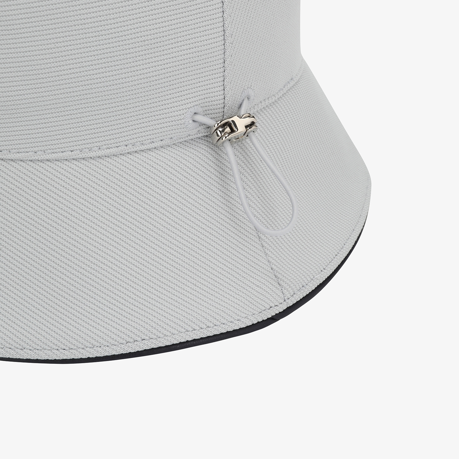 사우스케이프 남성 로고 레더 파이핑 버킷햇_라이트 그레이