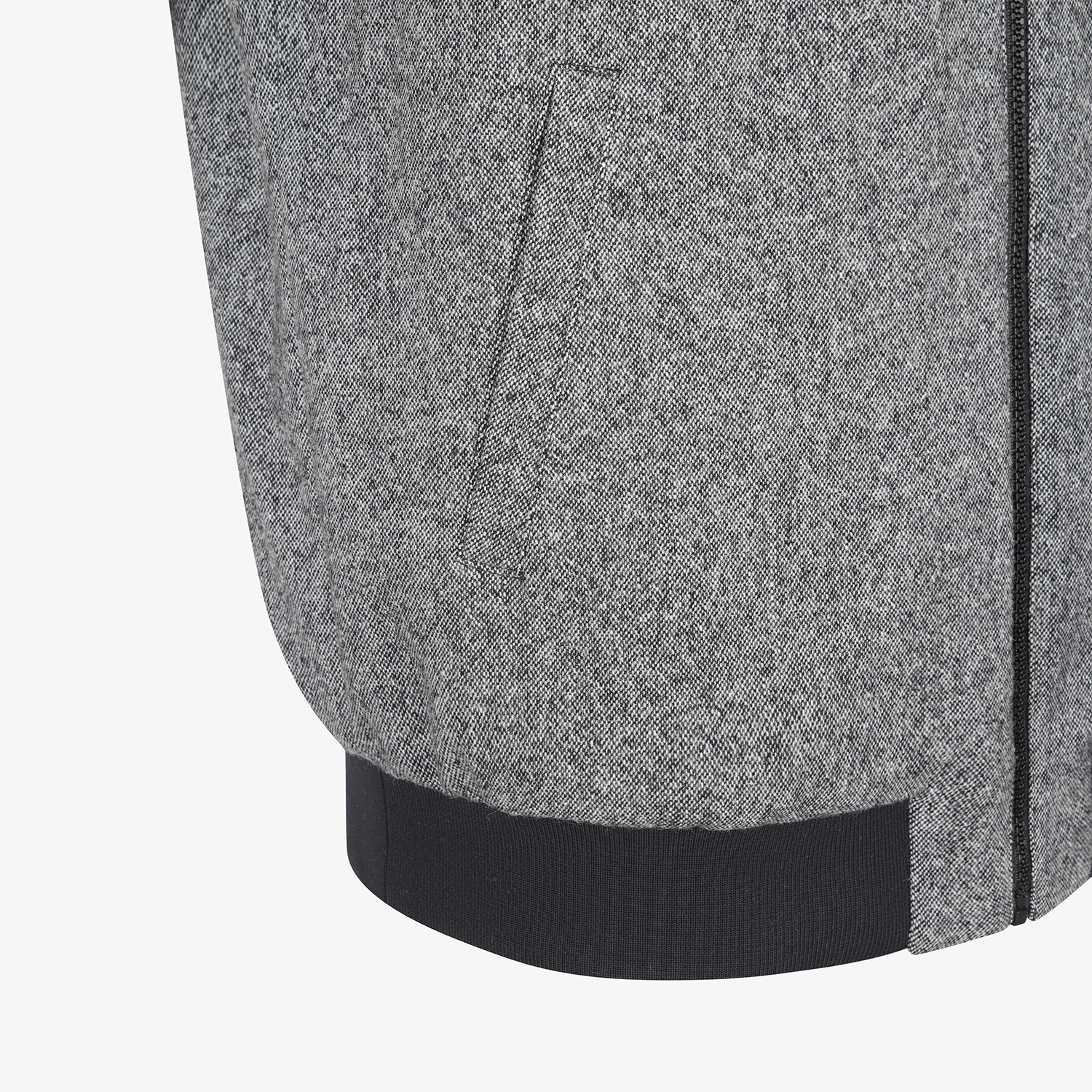 사우스케이프 남성 베이스볼 패딩 점퍼_블랙 멜란지